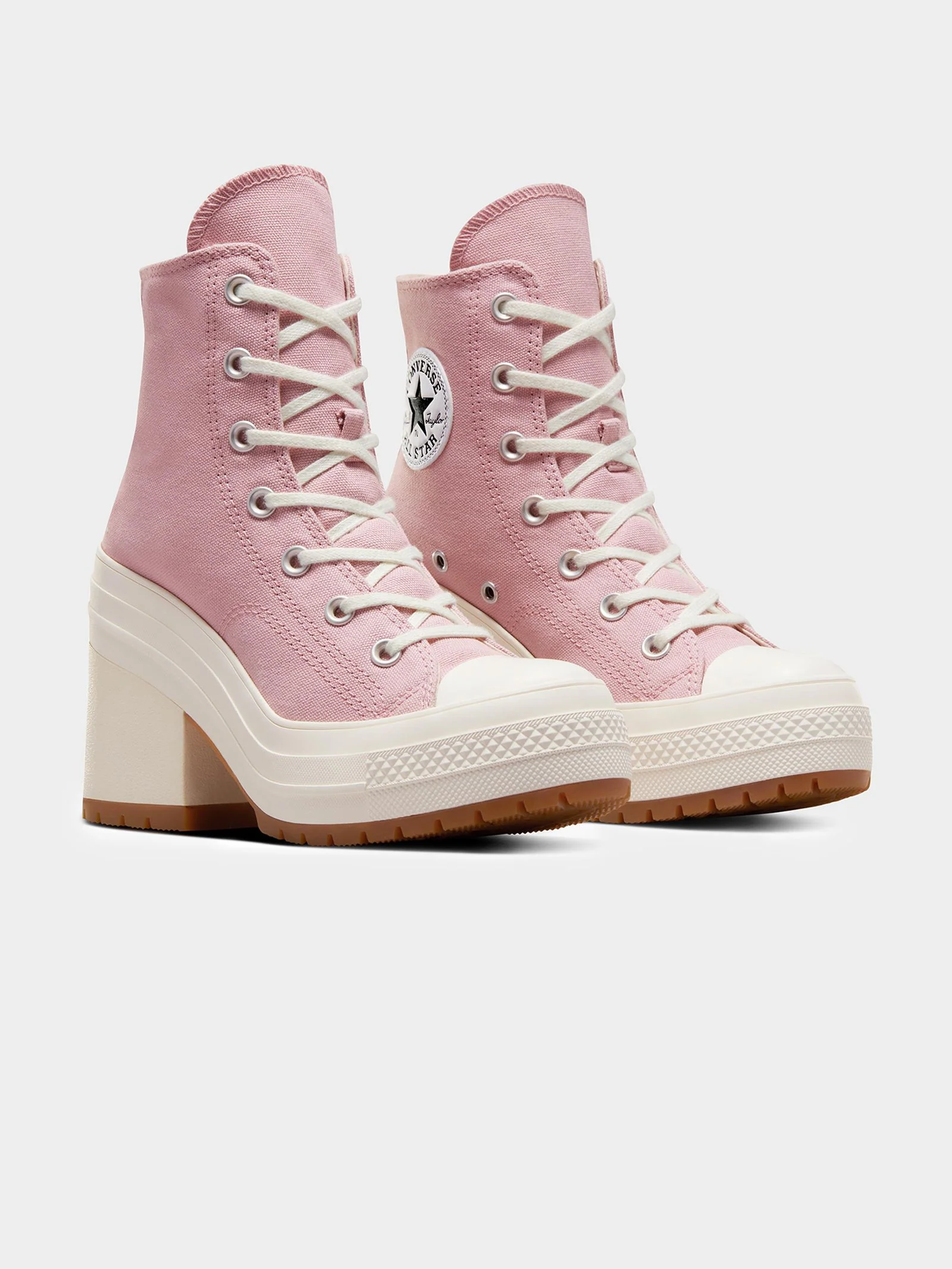 Womens Chuck Taylor 70 De Luxe Heel Sneakers - Image 2