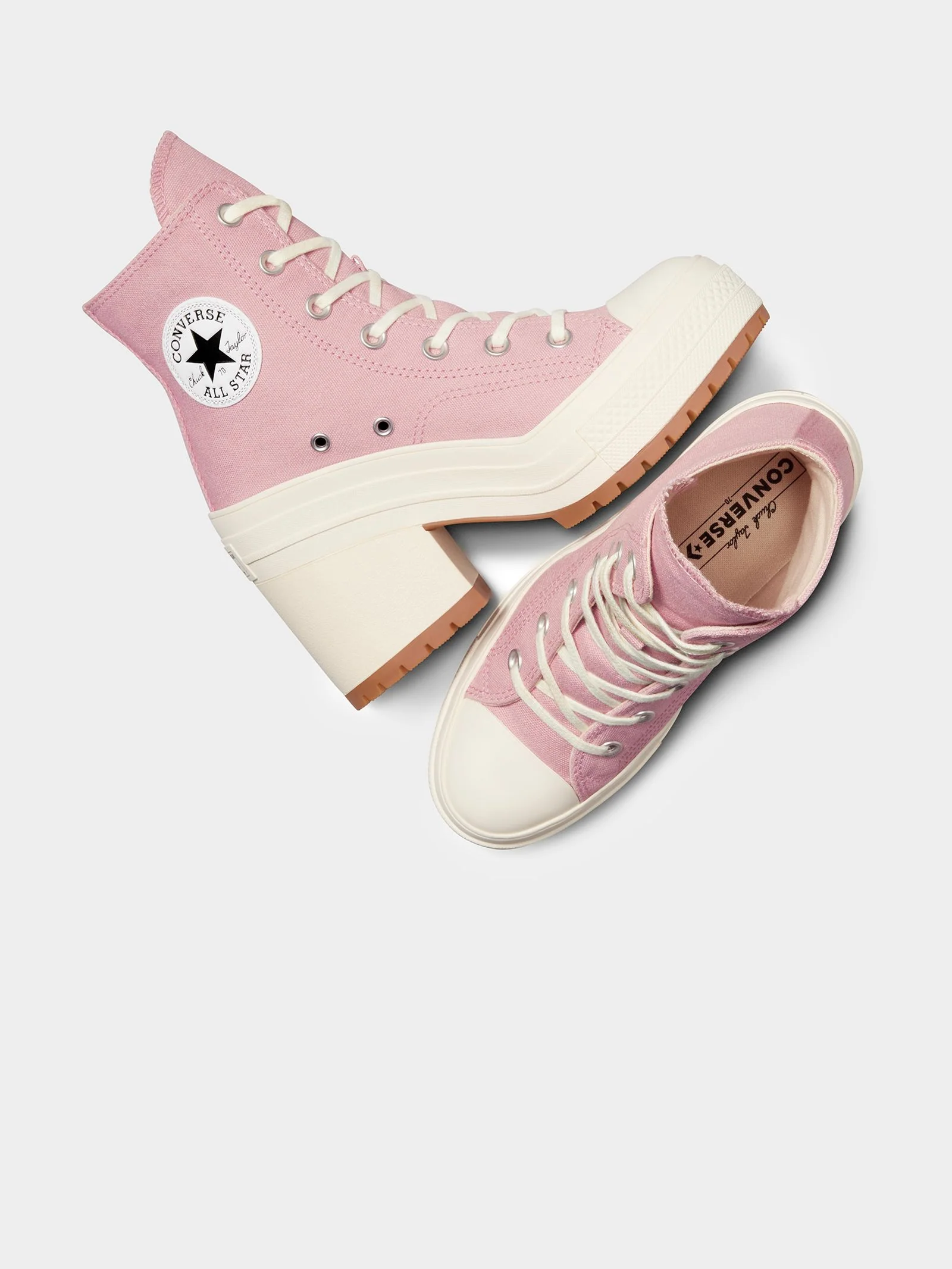 Womens Chuck Taylor 70 De Luxe Heel Sneakers - Image 5