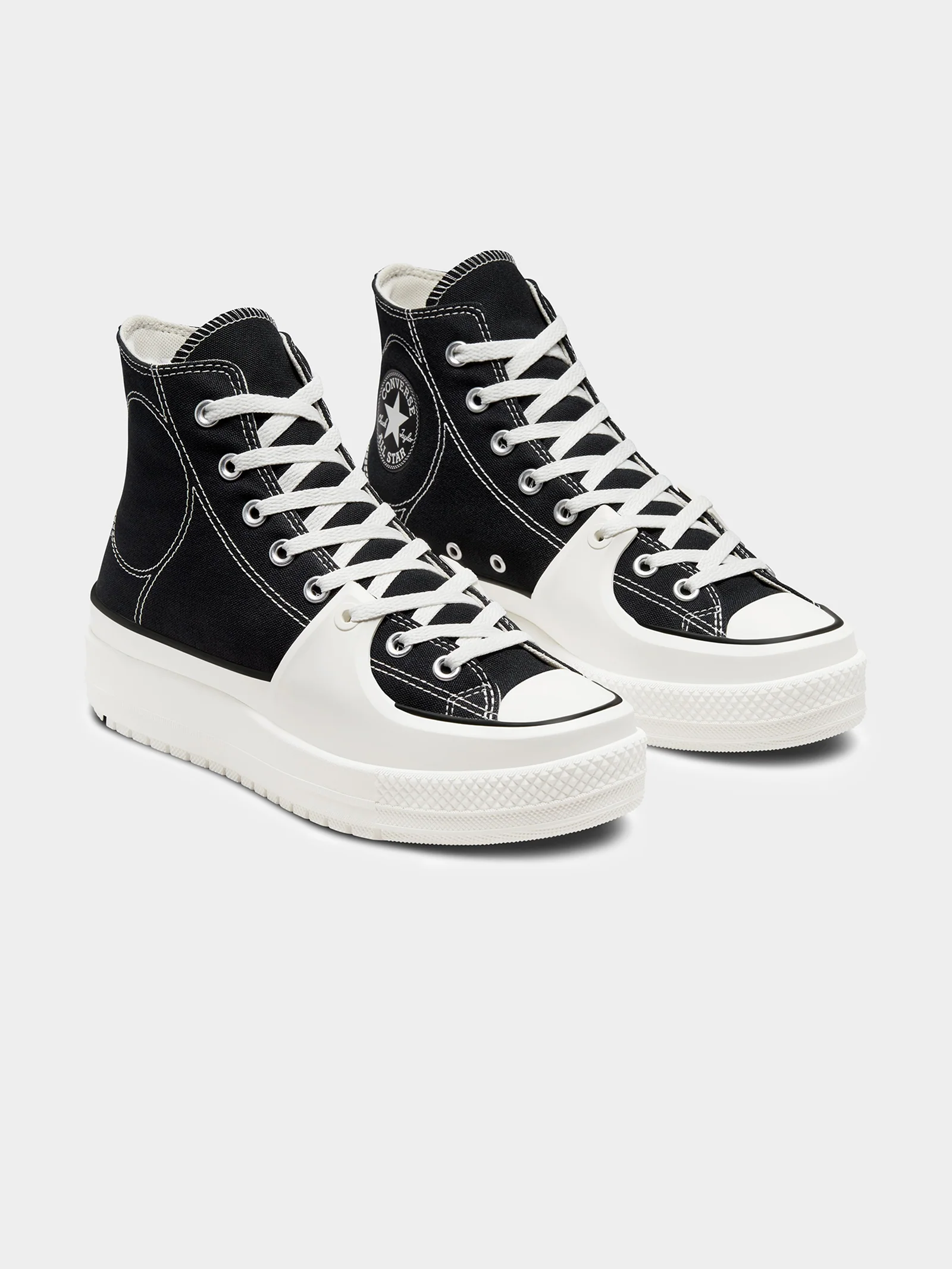 Womens Chuck Taylor All Star Construct Deco Stitch High Top Sneakers - Image 2