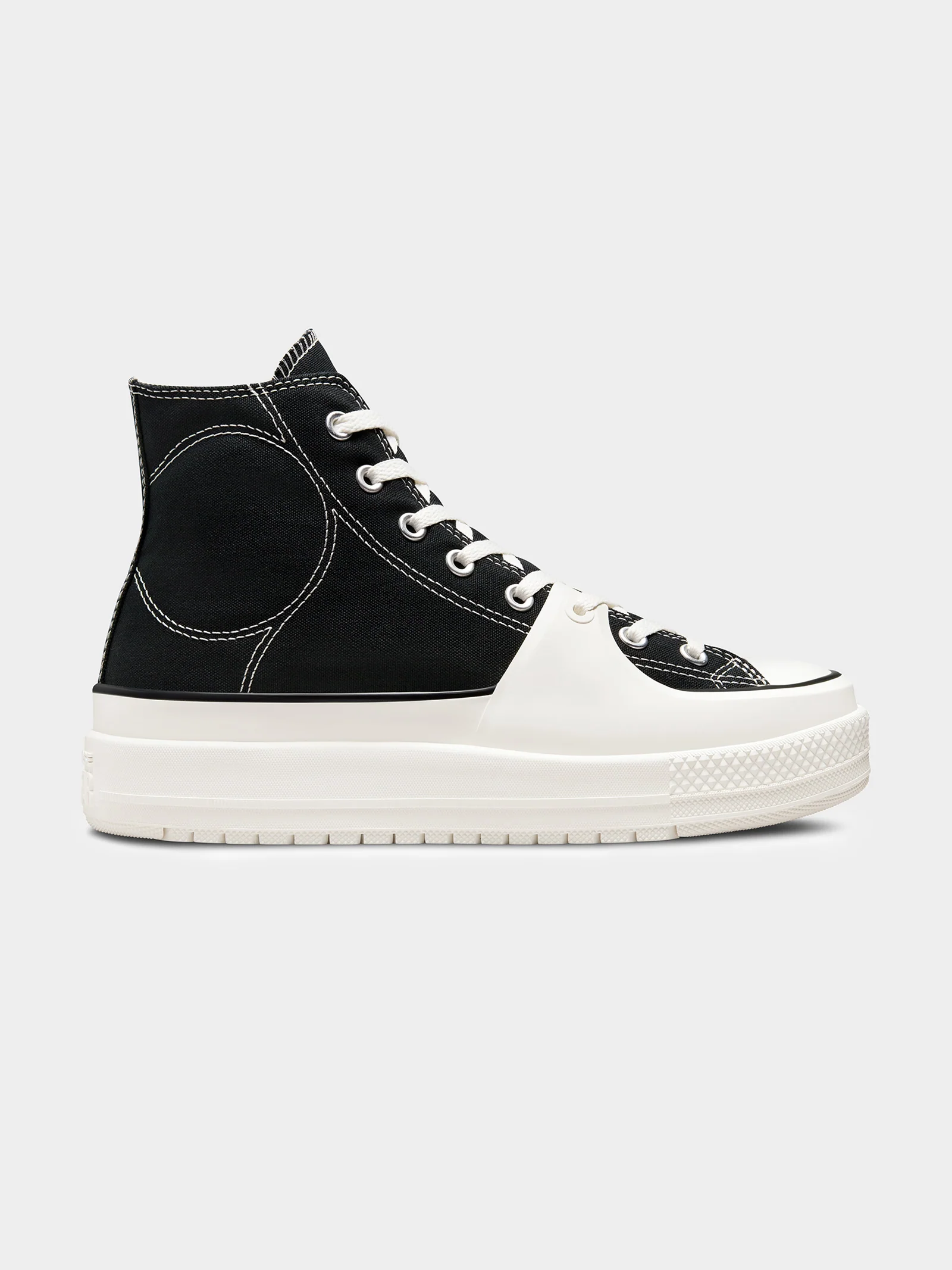 Womens Chuck Taylor All Star Construct Deco Stitch High Top Sneakers - Image 4