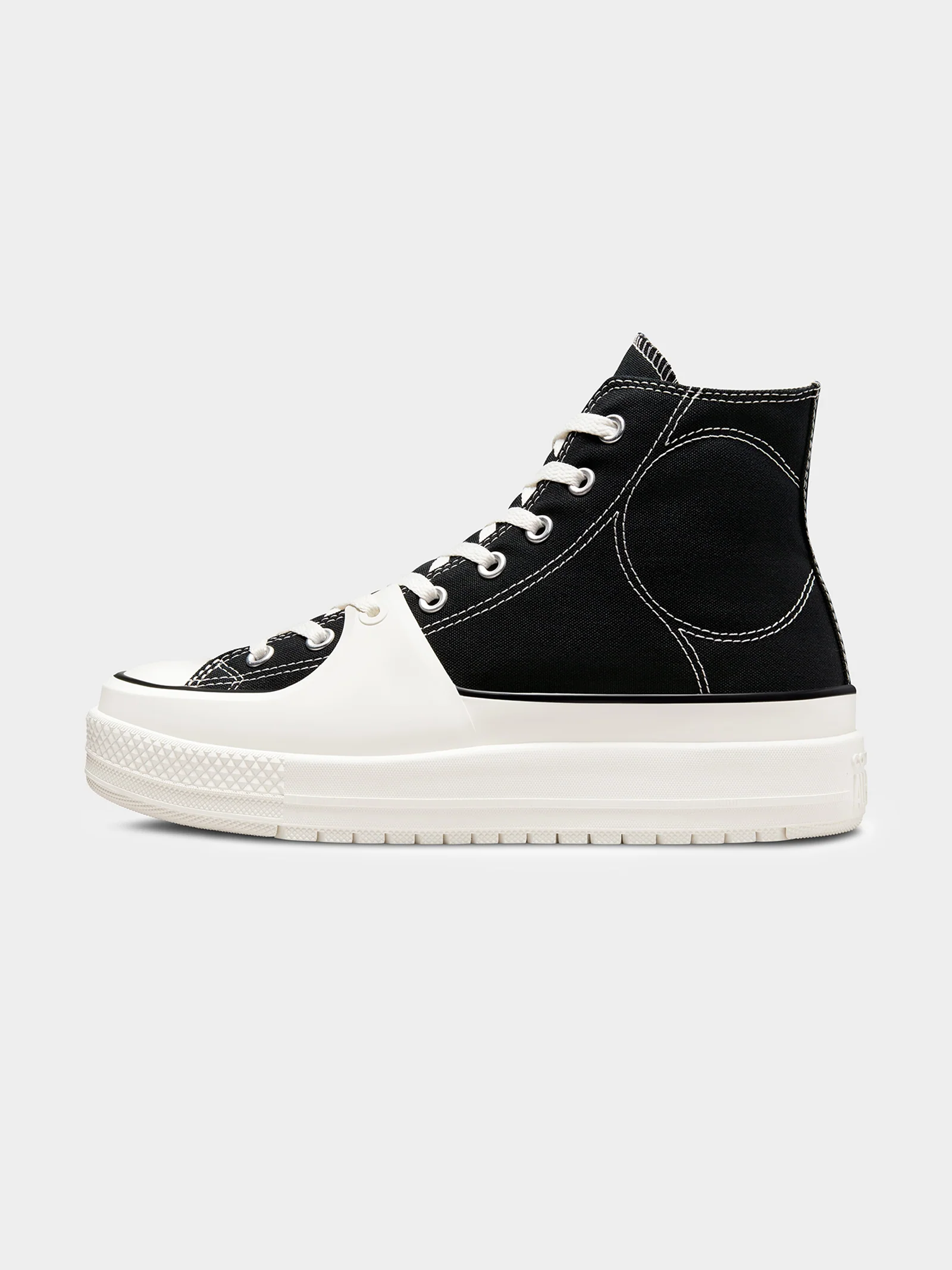 Womens Chuck Taylor All Star Construct Deco Stitch High Top Sneakers - Image 5