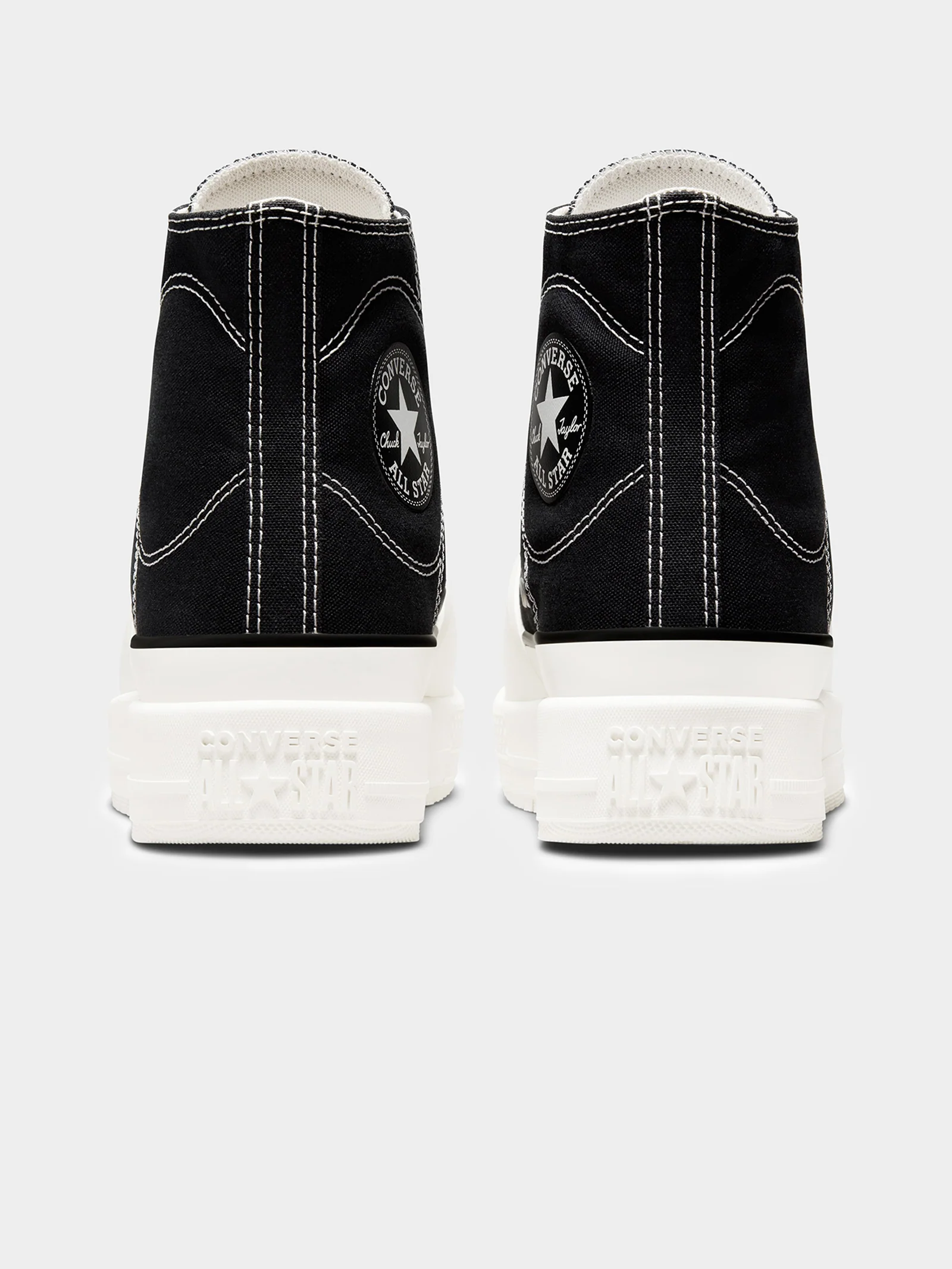 Womens Chuck Taylor All Star Construct Deco Stitch High Top Sneakers - Image 7