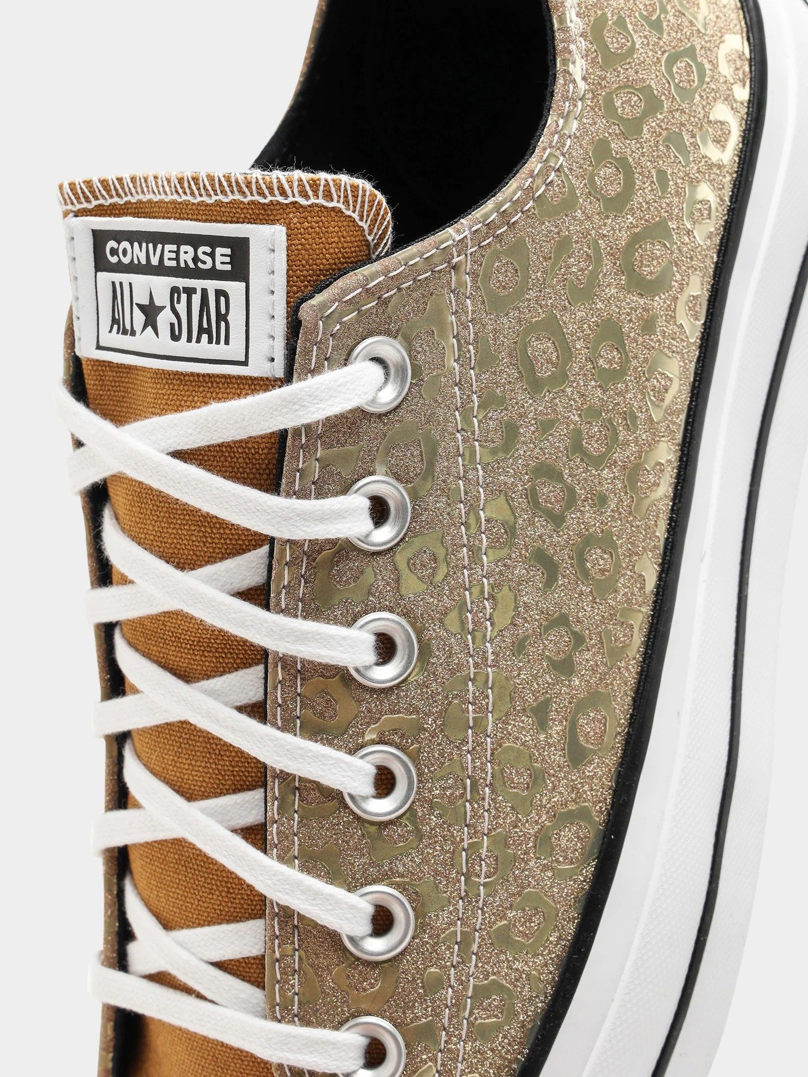Womens Chuck Taylor All Star Lift Authentic Glam Low Top Sneakers - Image 3