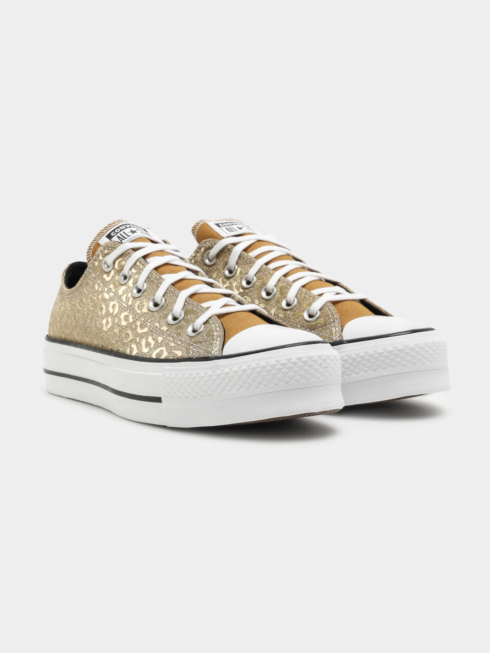 Womens Chuck Taylor All Star Lift Authentic Glam Low Top Sneakers - Image 6