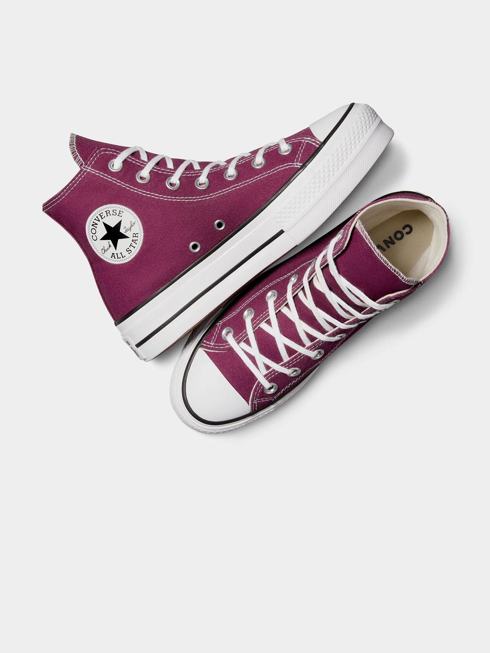 Womens Chuck Taylor All Star Lift High Top Sneakers - Image 6
