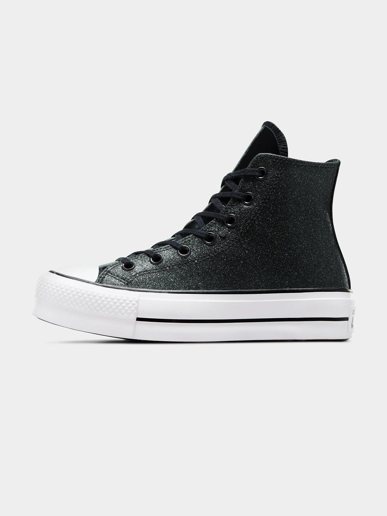 Womens Chuck Taylor All Star Lift Sparkle Party High Top Sneakers - Image 4