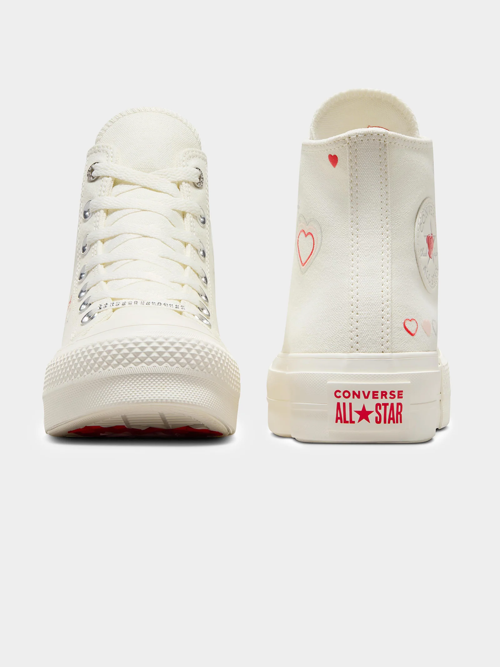 Womens Chuck Taylor All Star Lift Y2K Heart High Top Sneakers - Image 9