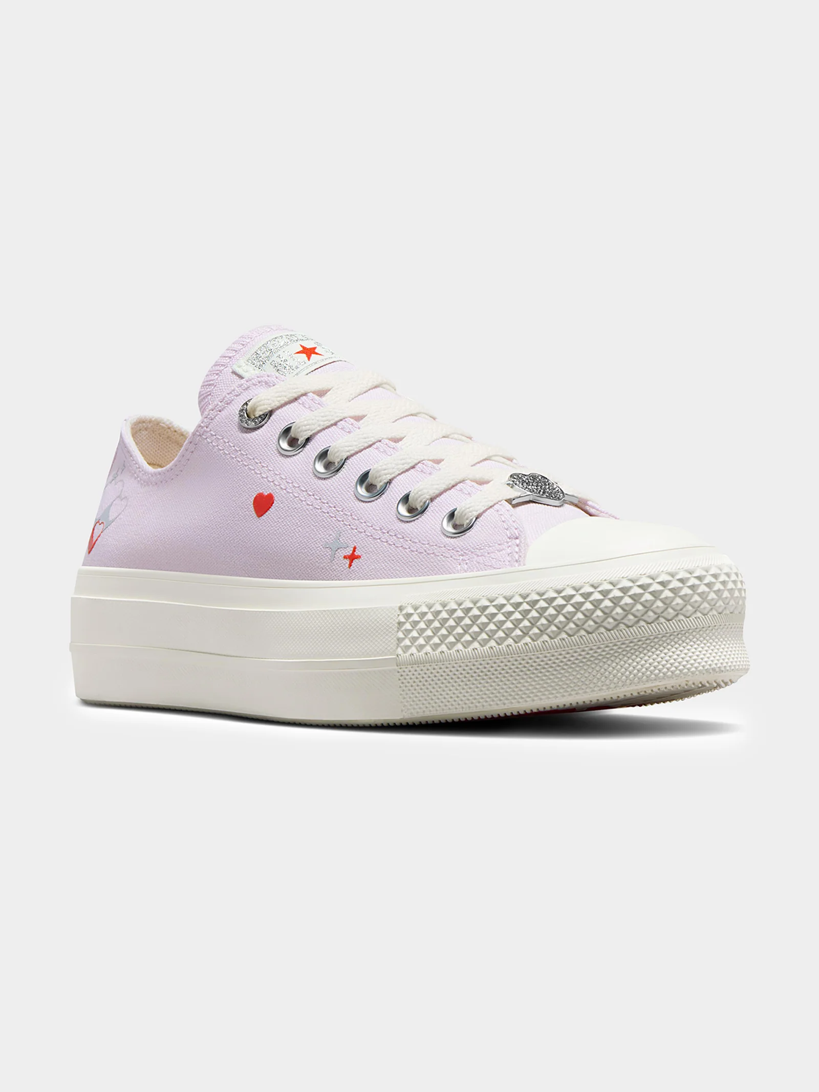 Womens Chuck Taylor All Star Lift Y2K Heart Low Top Sneakers - Image 6