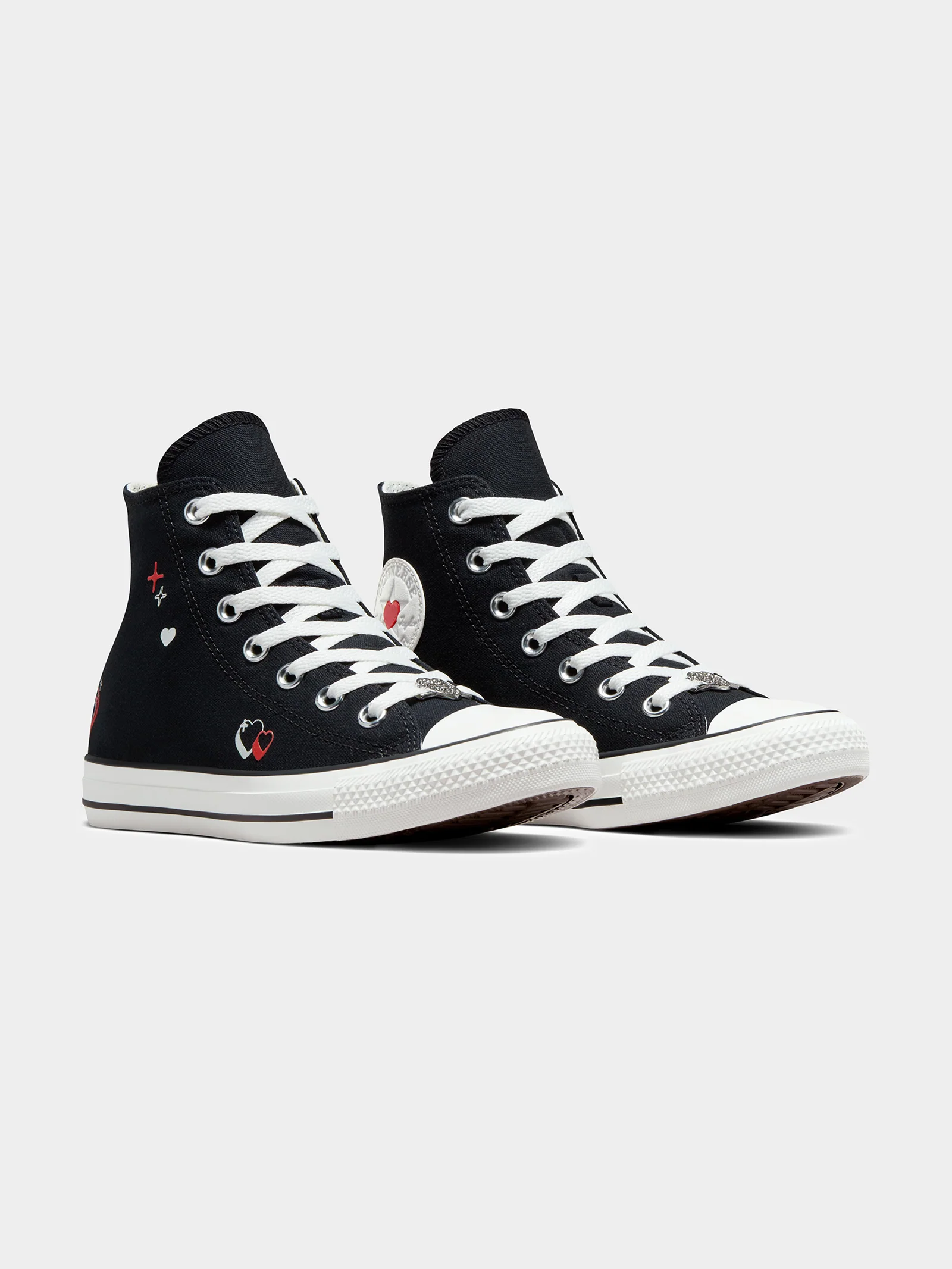 Womens Chuck Taylor All Star Y2K Heart High Top Sneakers - Image 2