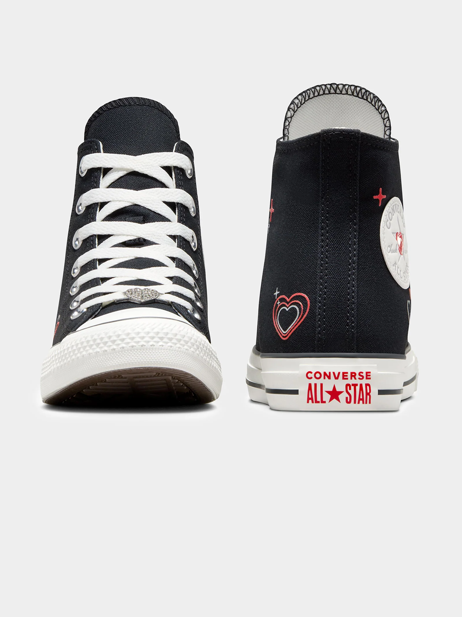 Womens Chuck Taylor All Star Y2K Heart High Top Sneakers - Image 8