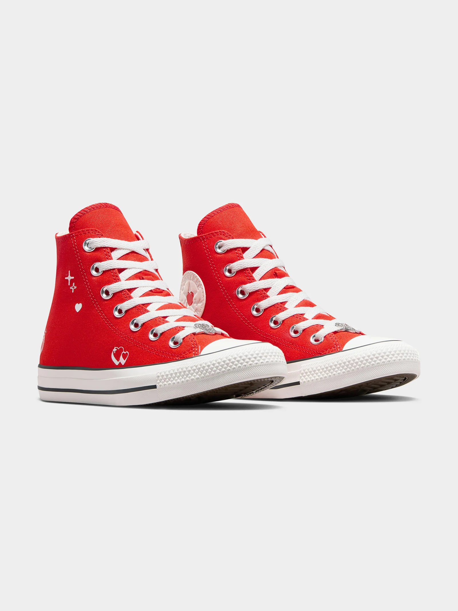 Womens Chuck Taylor All Star Y2K Heart High Top Sneakers - Image 2