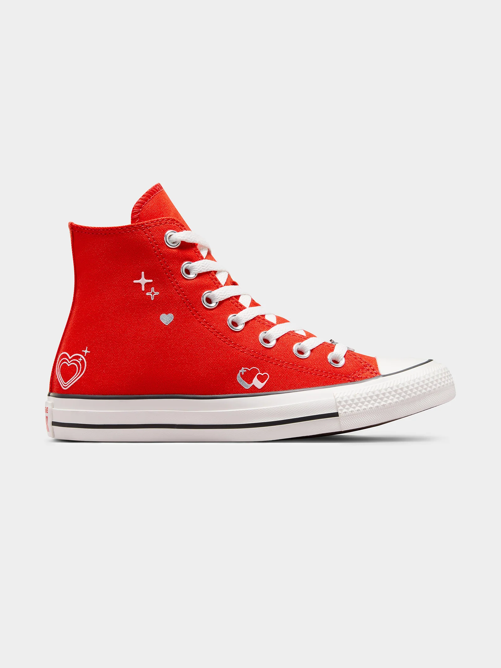 Womens Chuck Taylor All Star Y2K Heart High Top Sneakers - Image 4