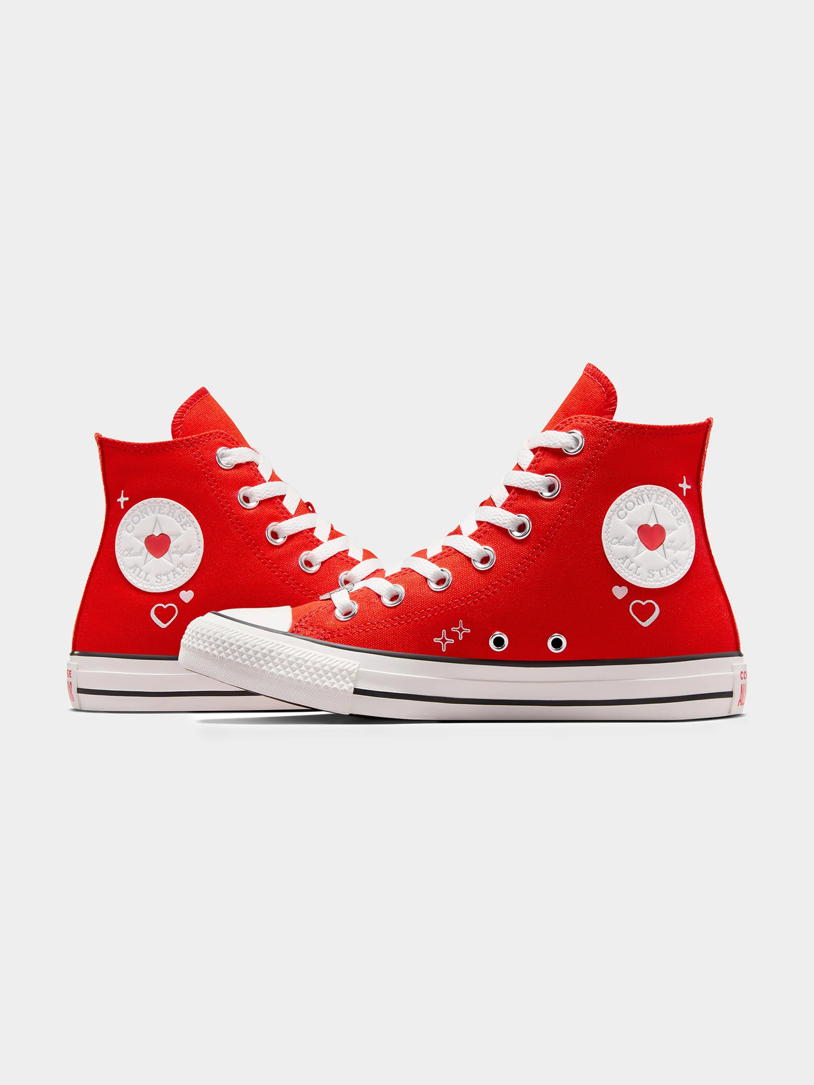 Womens Chuck Taylor All Star Y2K Heart High Top Sneakers - Image 5