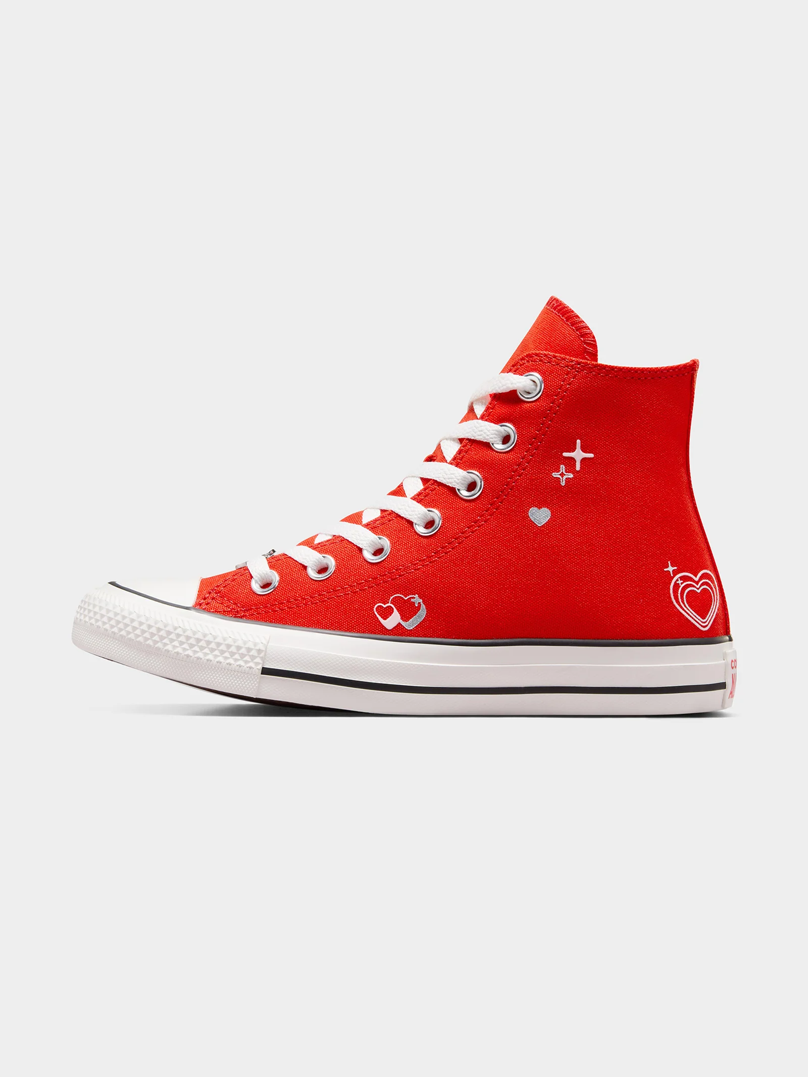 Womens Chuck Taylor All Star Y2K Heart High Top Sneakers - Image 6