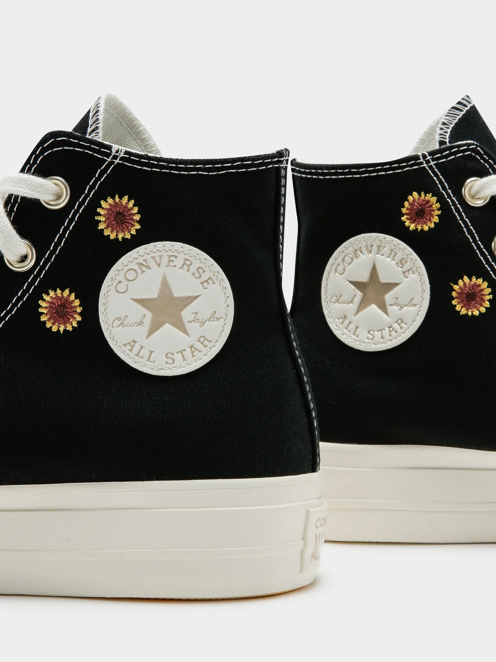 Womens Chuck Taylor Festive Florals High Top Sneakers - Image 3