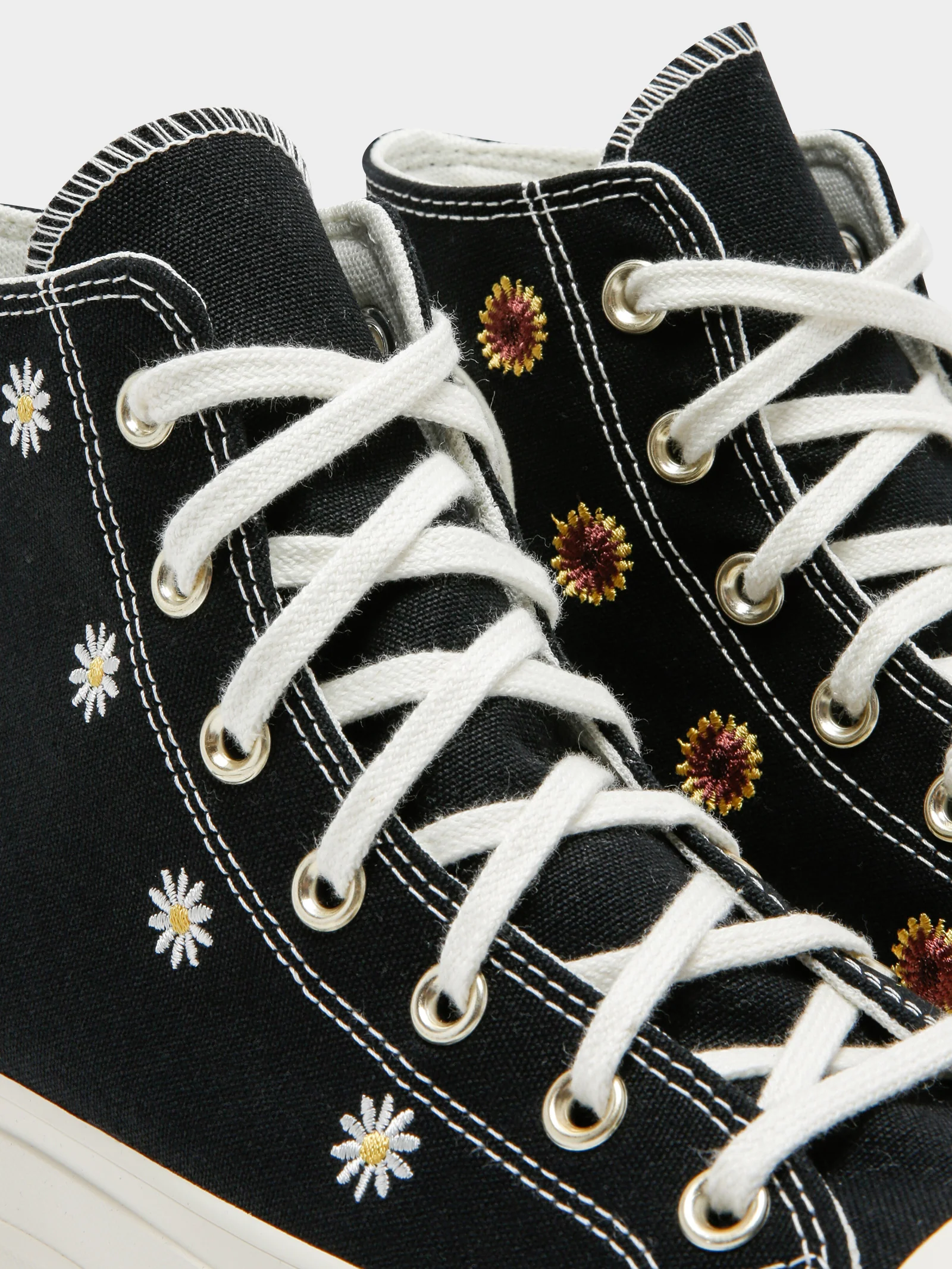 Womens Chuck Taylor Festive Florals High Top Sneakers - Image 4