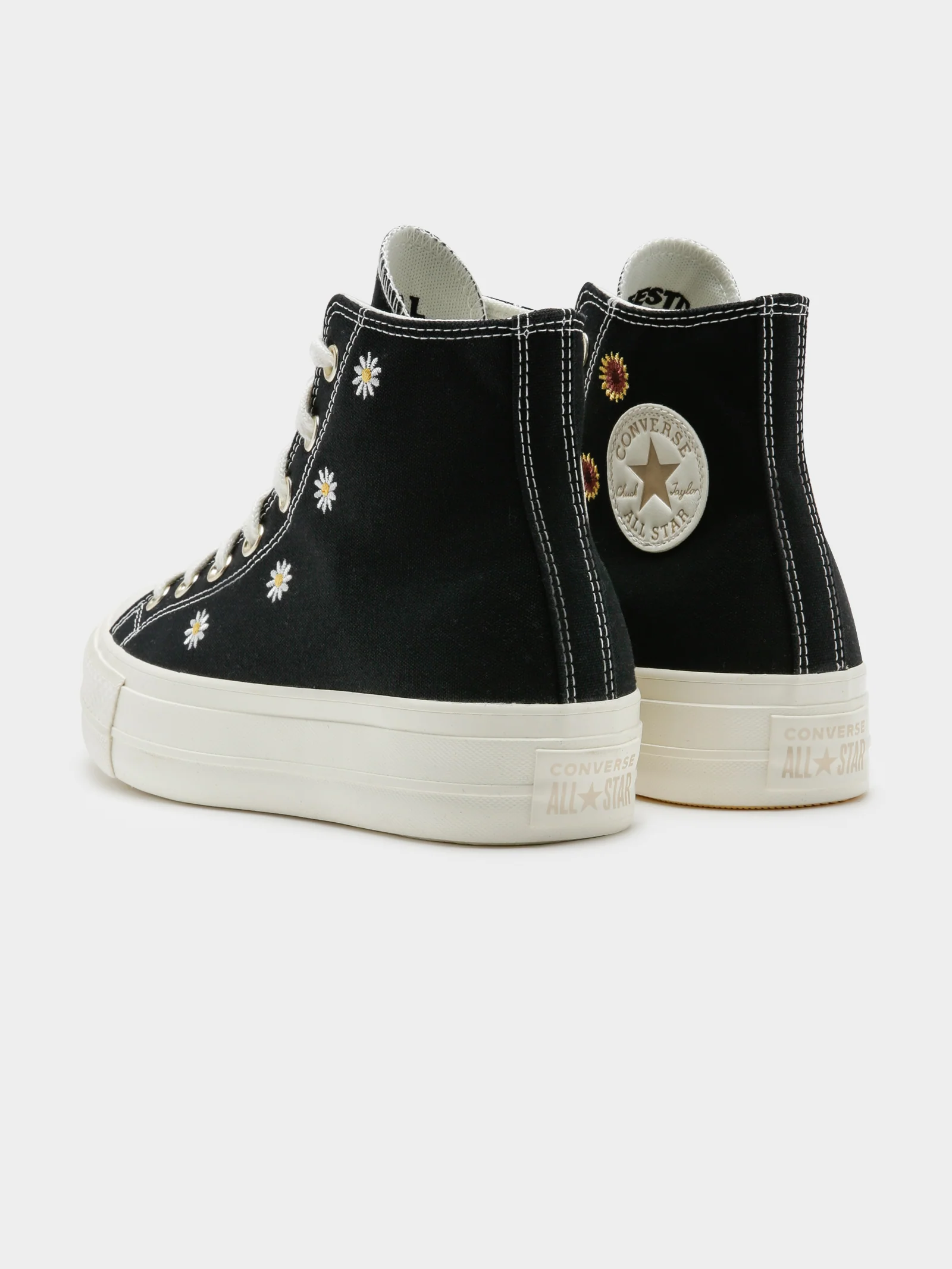 Womens Chuck Taylor Festive Florals High Top Sneakers - Image 7