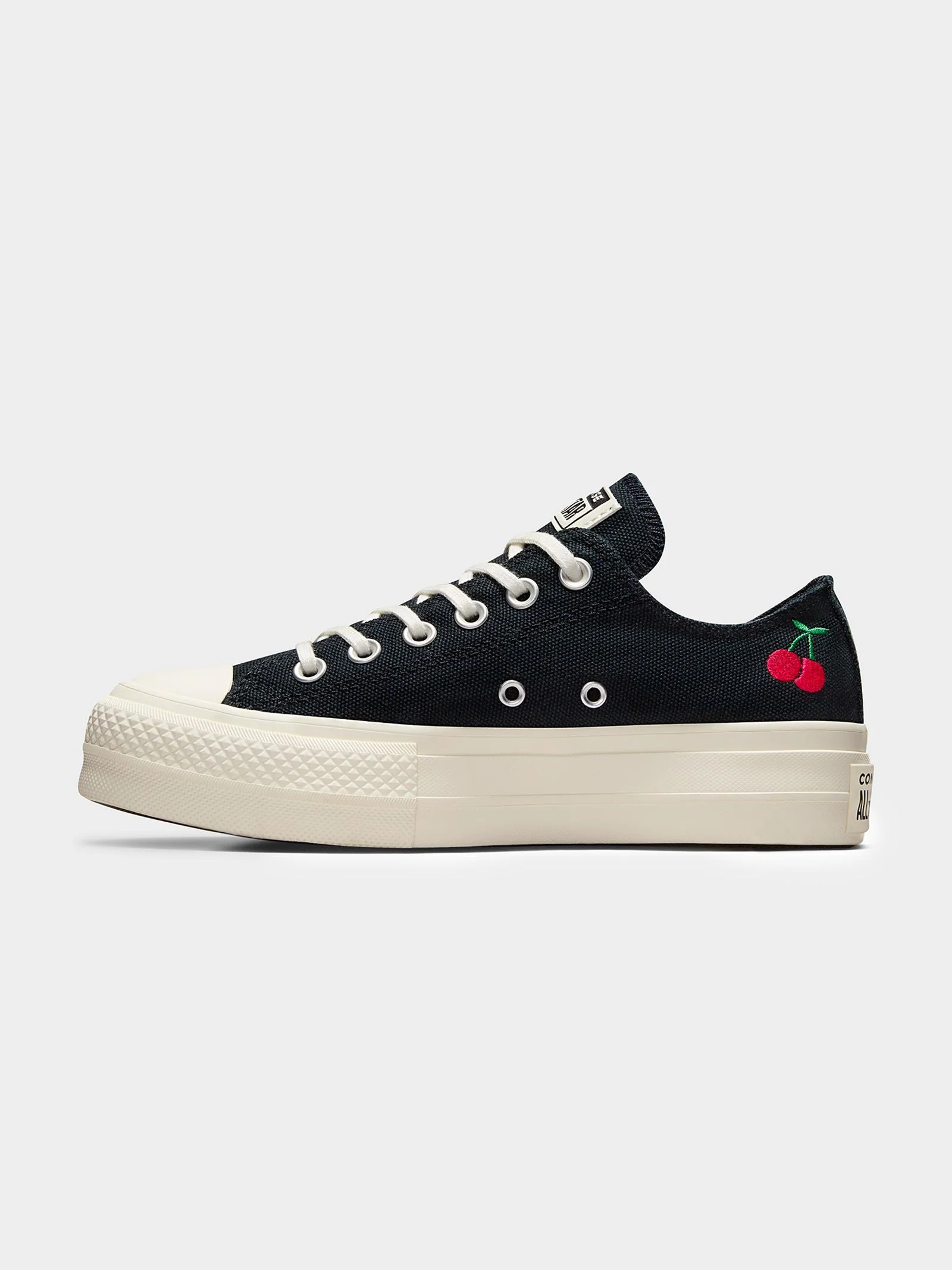Womens Chuck Taylor Lift Cherry On Low Sneaker - Image 3