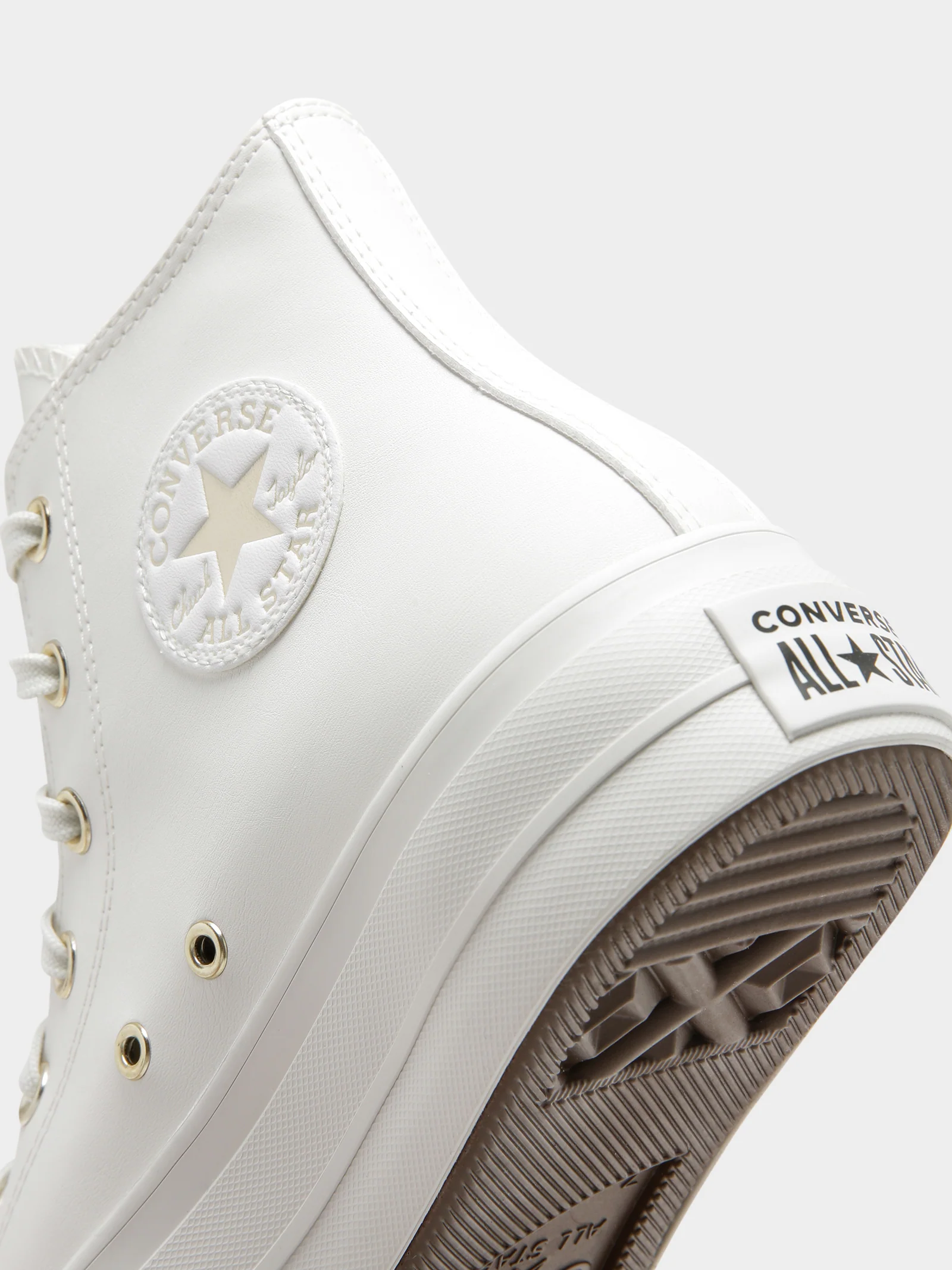 Womens Chuck Taylor Synthetic Leather Lift High Tops - Image 4