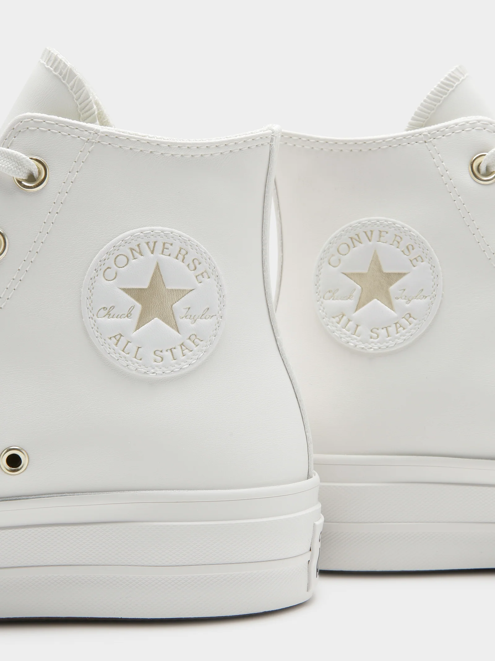 Womens Chuck Taylor Synthetic Leather Lift High Tops - Image 5