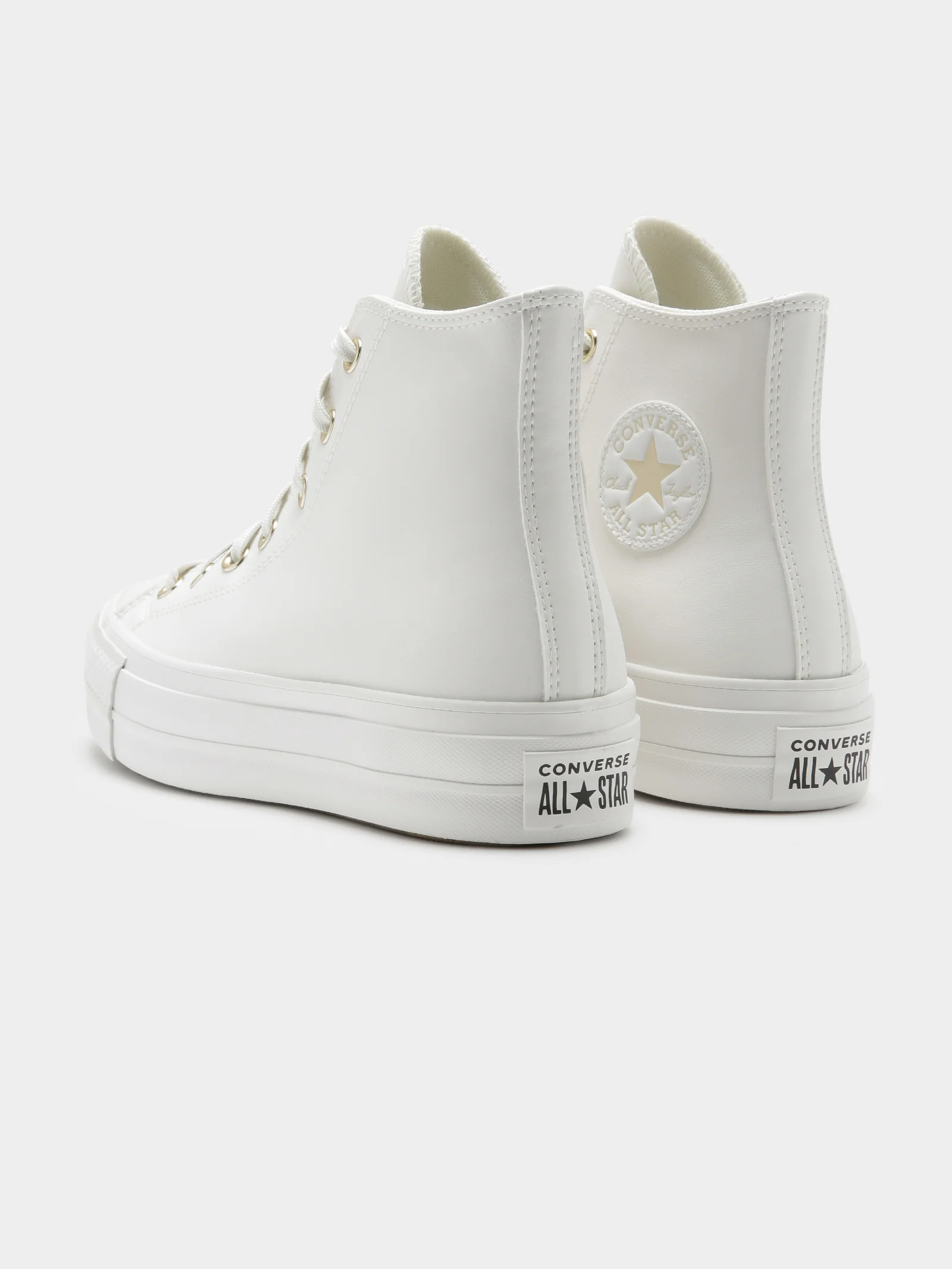 Womens Chuck Taylor Synthetic Leather Lift High Tops - Image 6