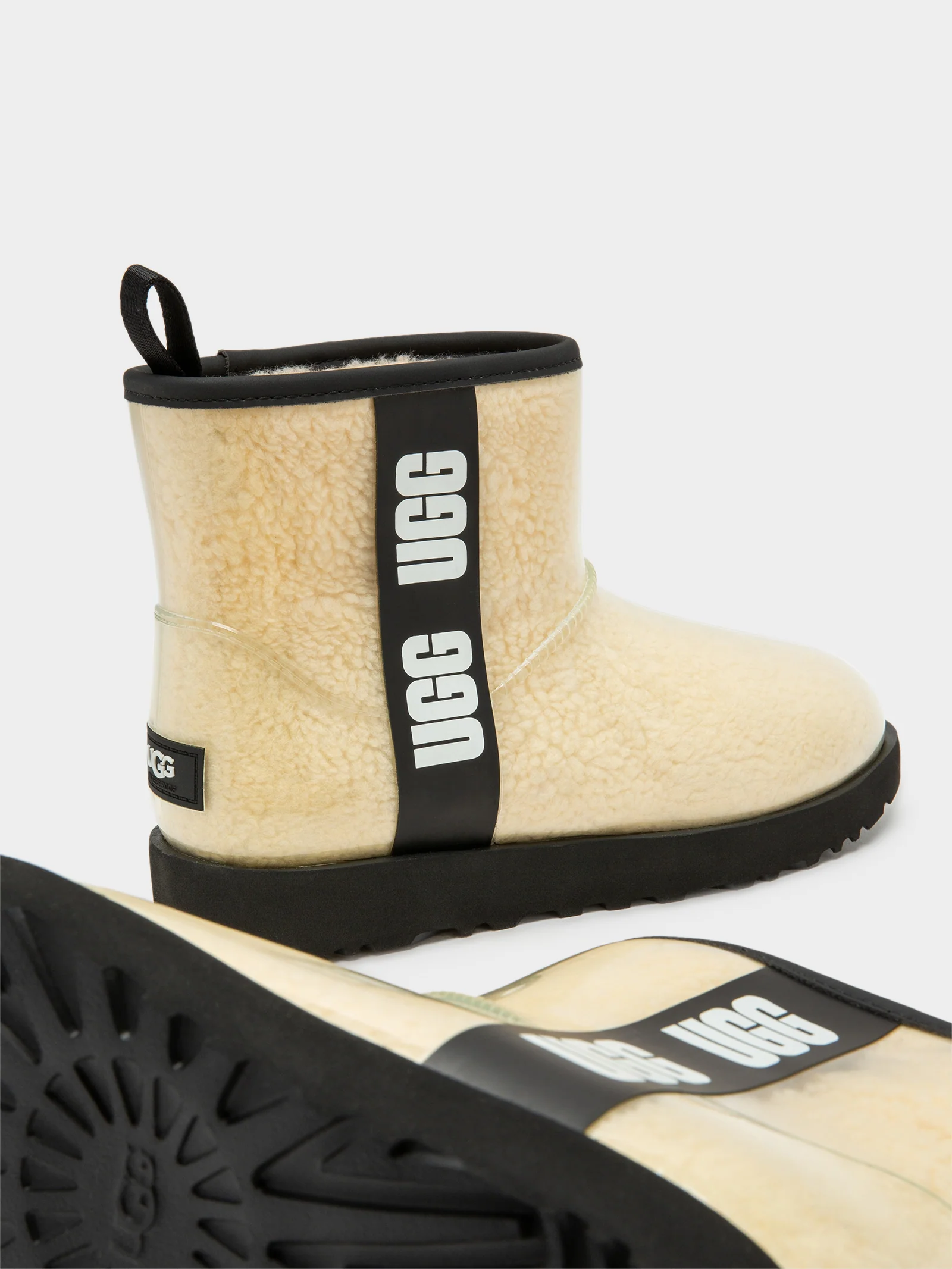 Womens Classic Clear Mini Boots - Image 2