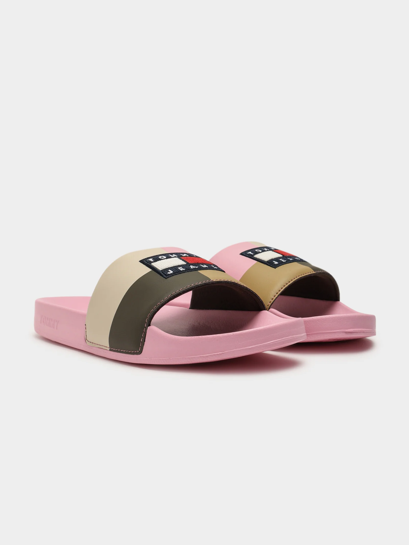 Womens Corduroy Flag Pool Slides - Image 7