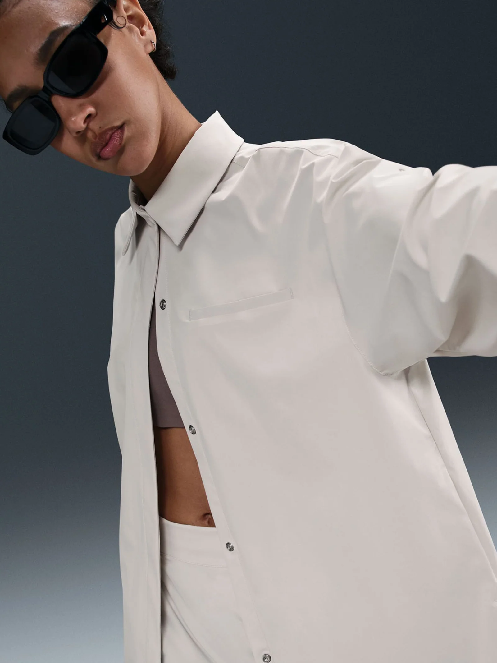 Women's Dri-FIT Oversized Long-Sleeve Shirt - Image 3