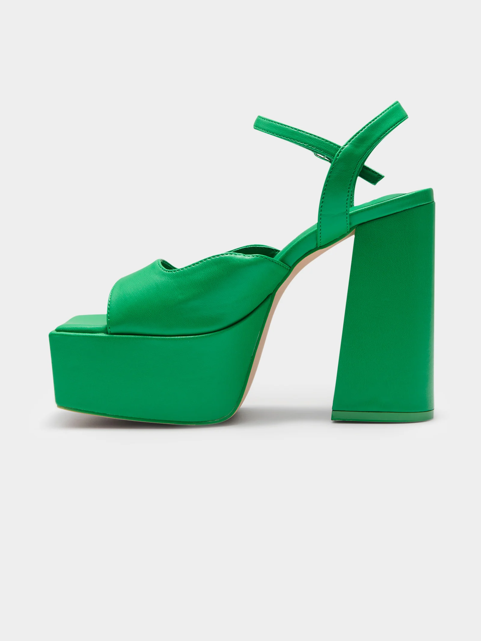 Womens Ella May Ding Dom Satin Strap Sandals - Image 3