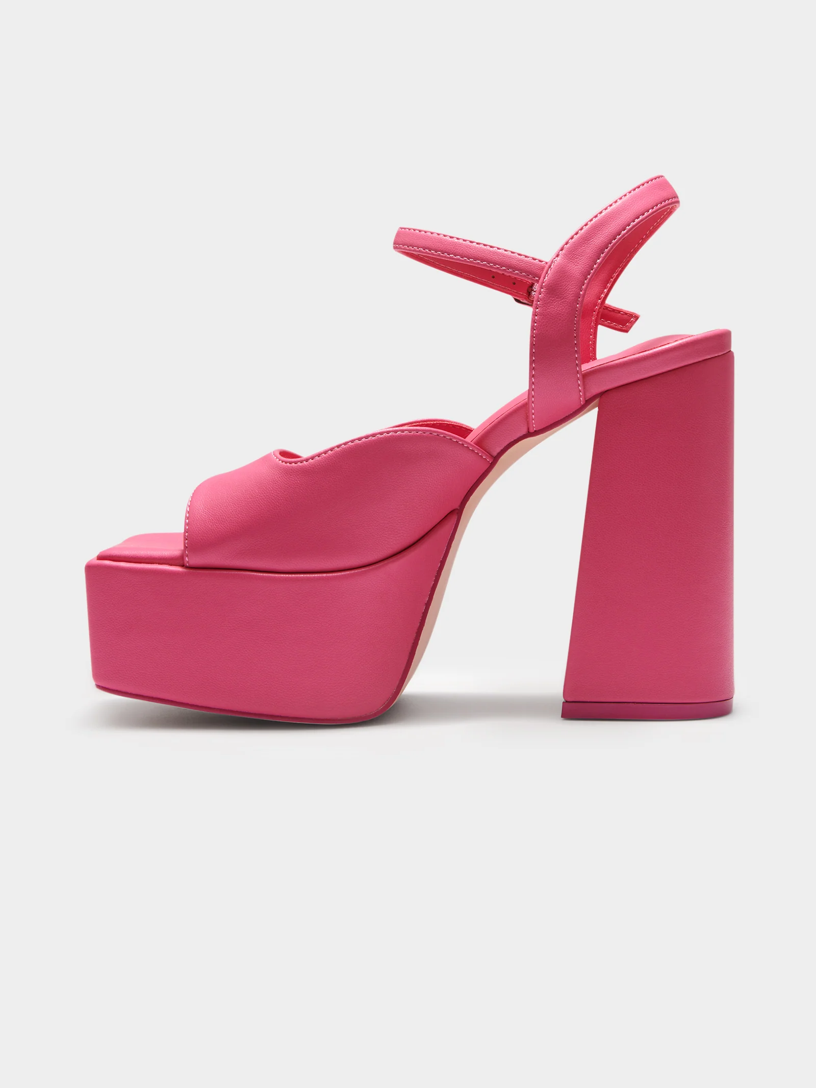 Womens Ella May Ding Dom Satin Strap Sandals - Image 3