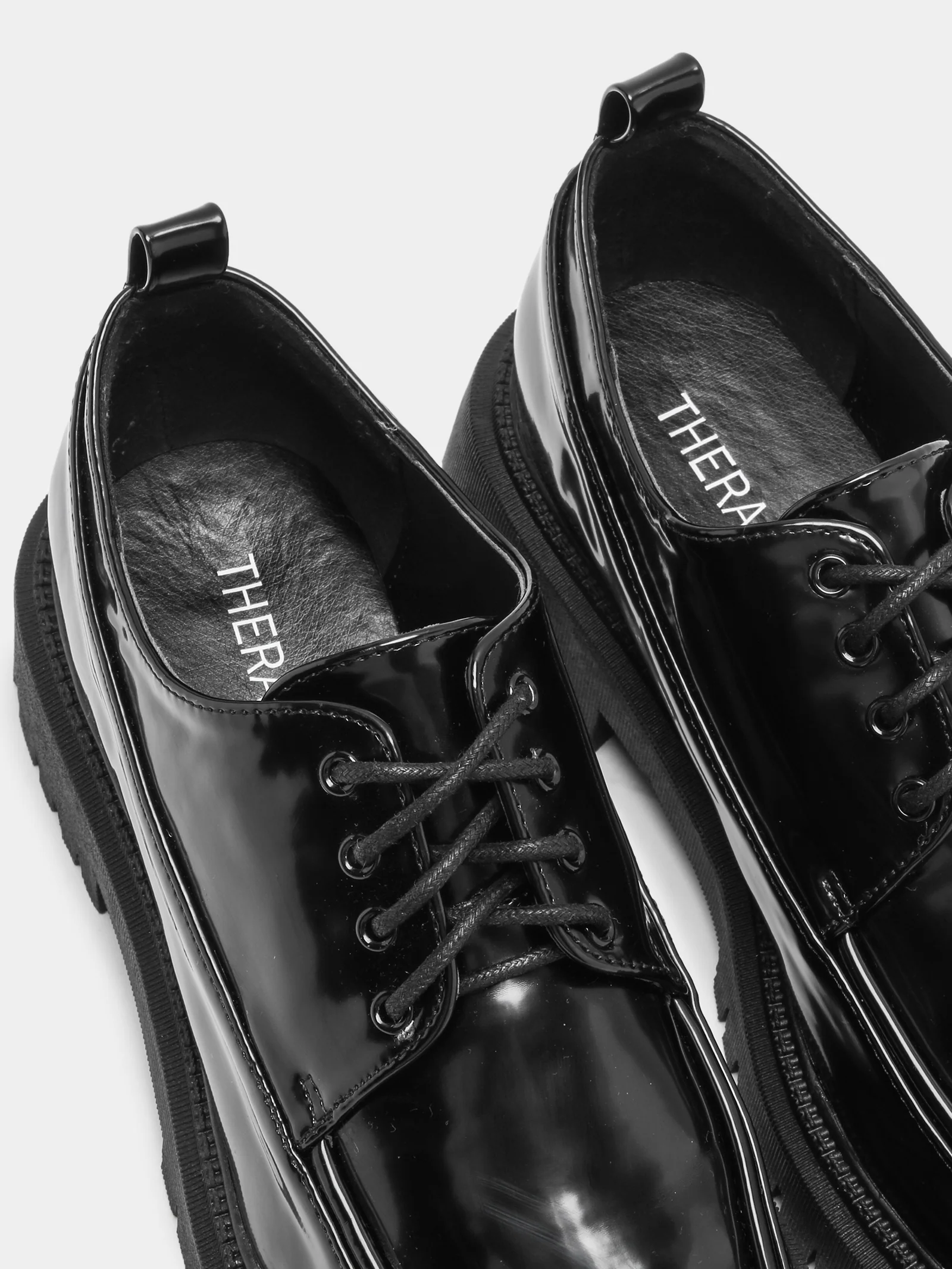 Womens Exie Chunky Derby Shoes - Image 3