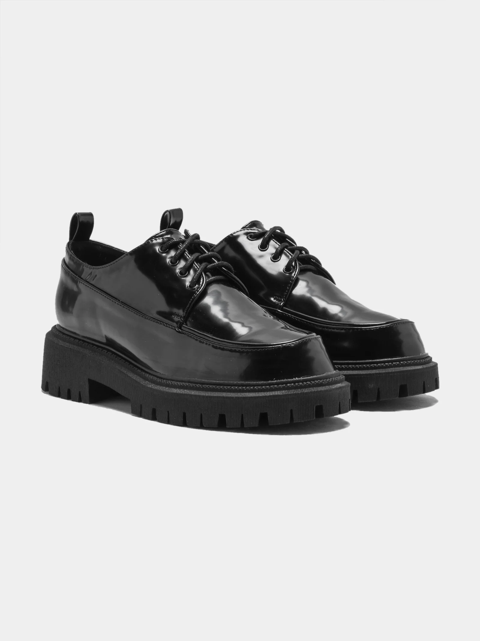 Womens Exie Chunky Derby Shoes - Image 7