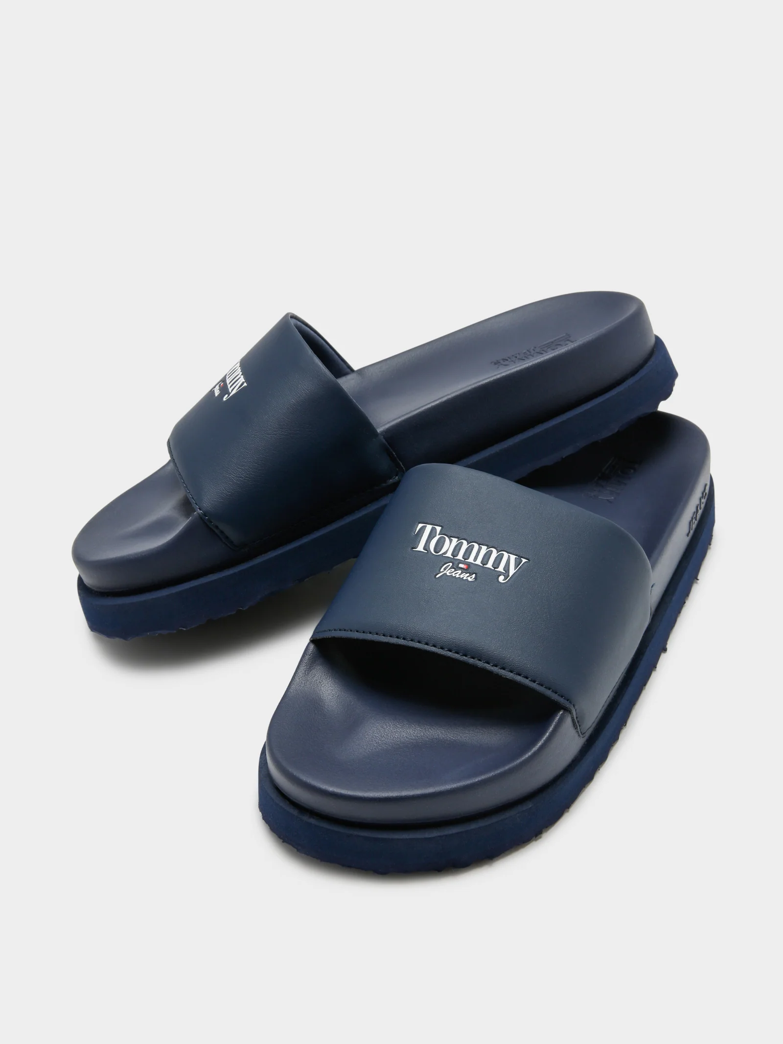 Womens Logo Flatform Pool Slides - Image 3