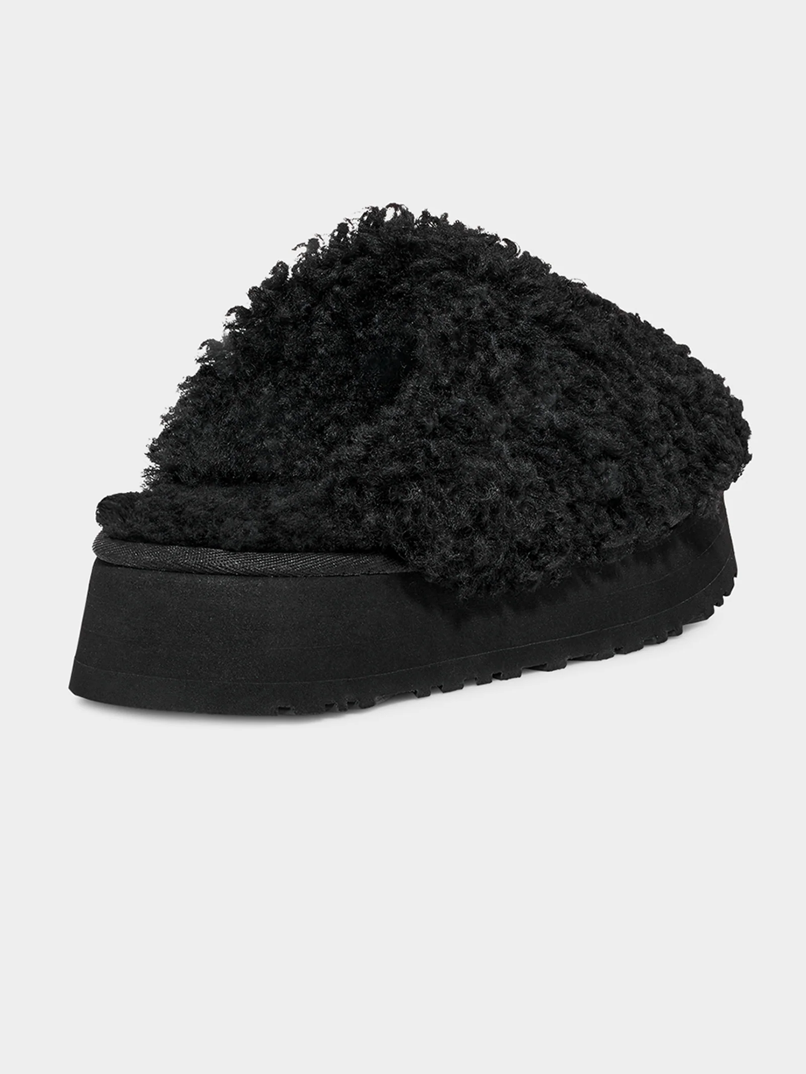 Womens Maxi Curly Platform Shoes - Image 4