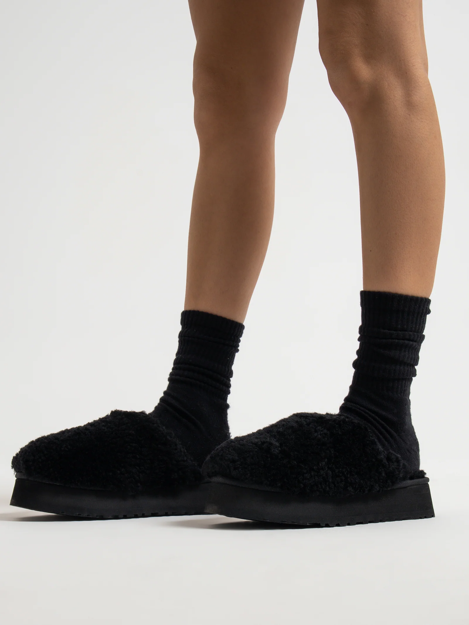 Womens Maxi Curly Platform Shoes - Image 7