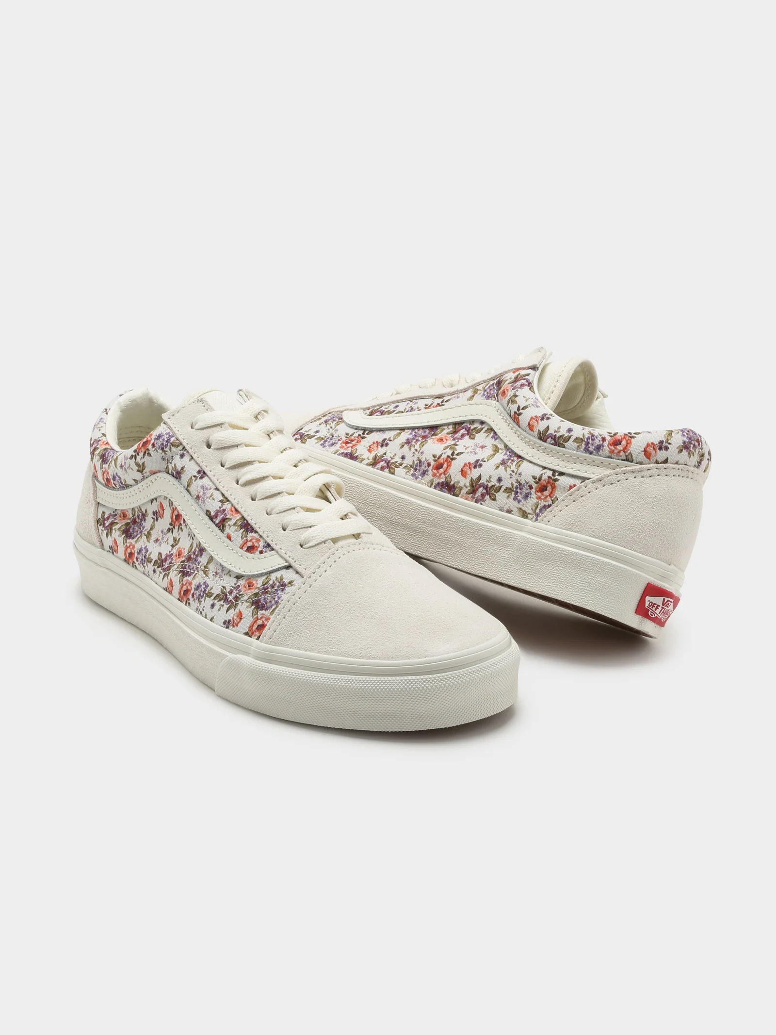 Womens Old Skool Vintage Floral Sneakers - Image 2