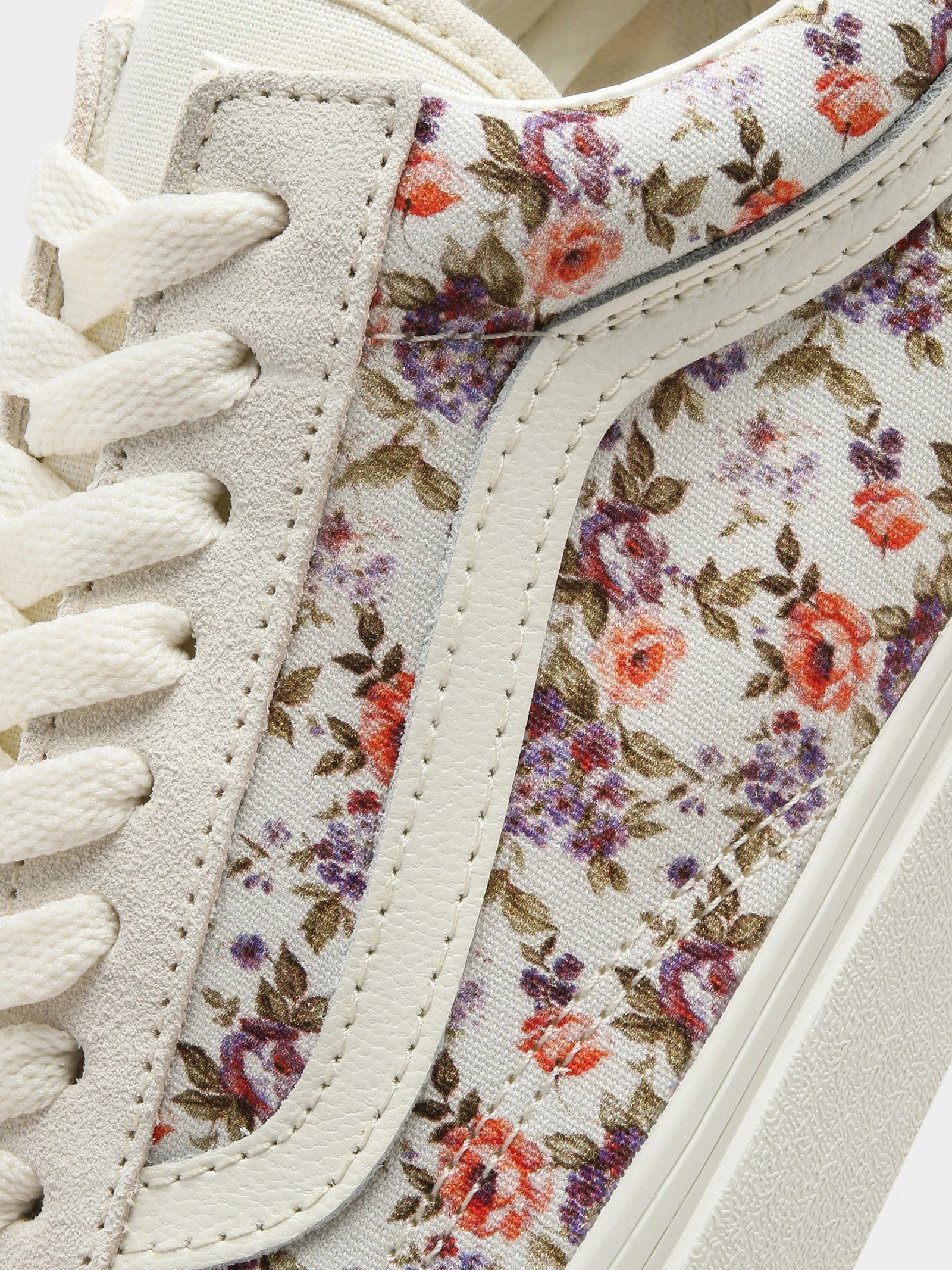 Womens Old Skool Vintage Floral Sneakers - Image 3
