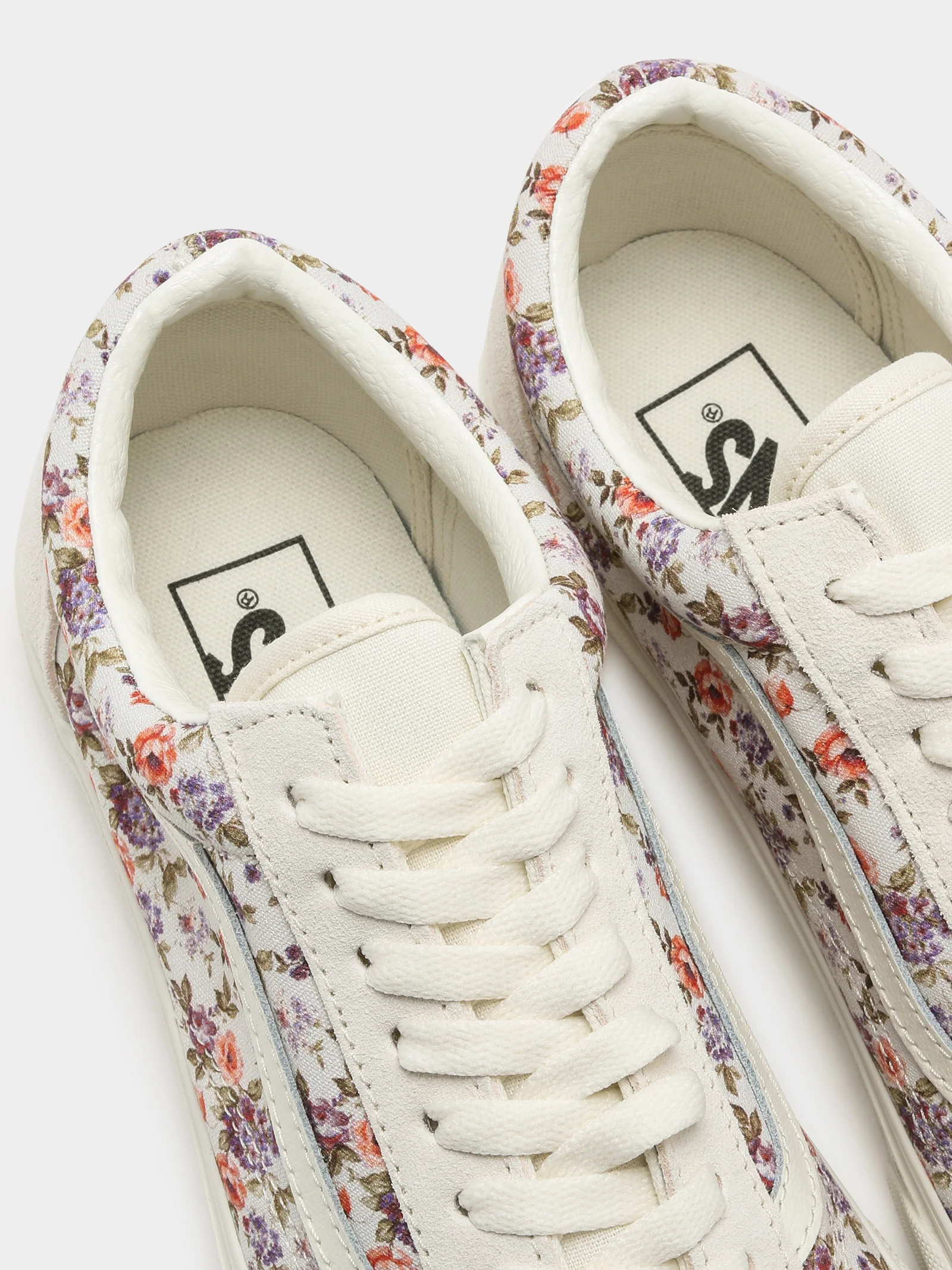 Womens Old Skool Vintage Floral Sneakers - Image 5