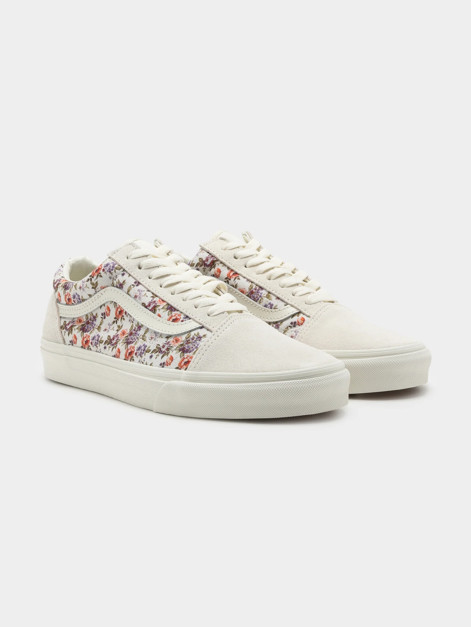Womens Old Skool Vintage Floral Sneakers - Image 6