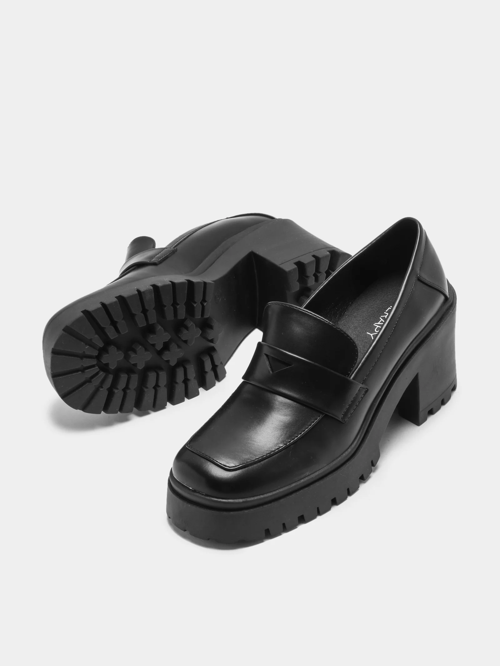 Womens Prompt Heeled Loafers - Image 2