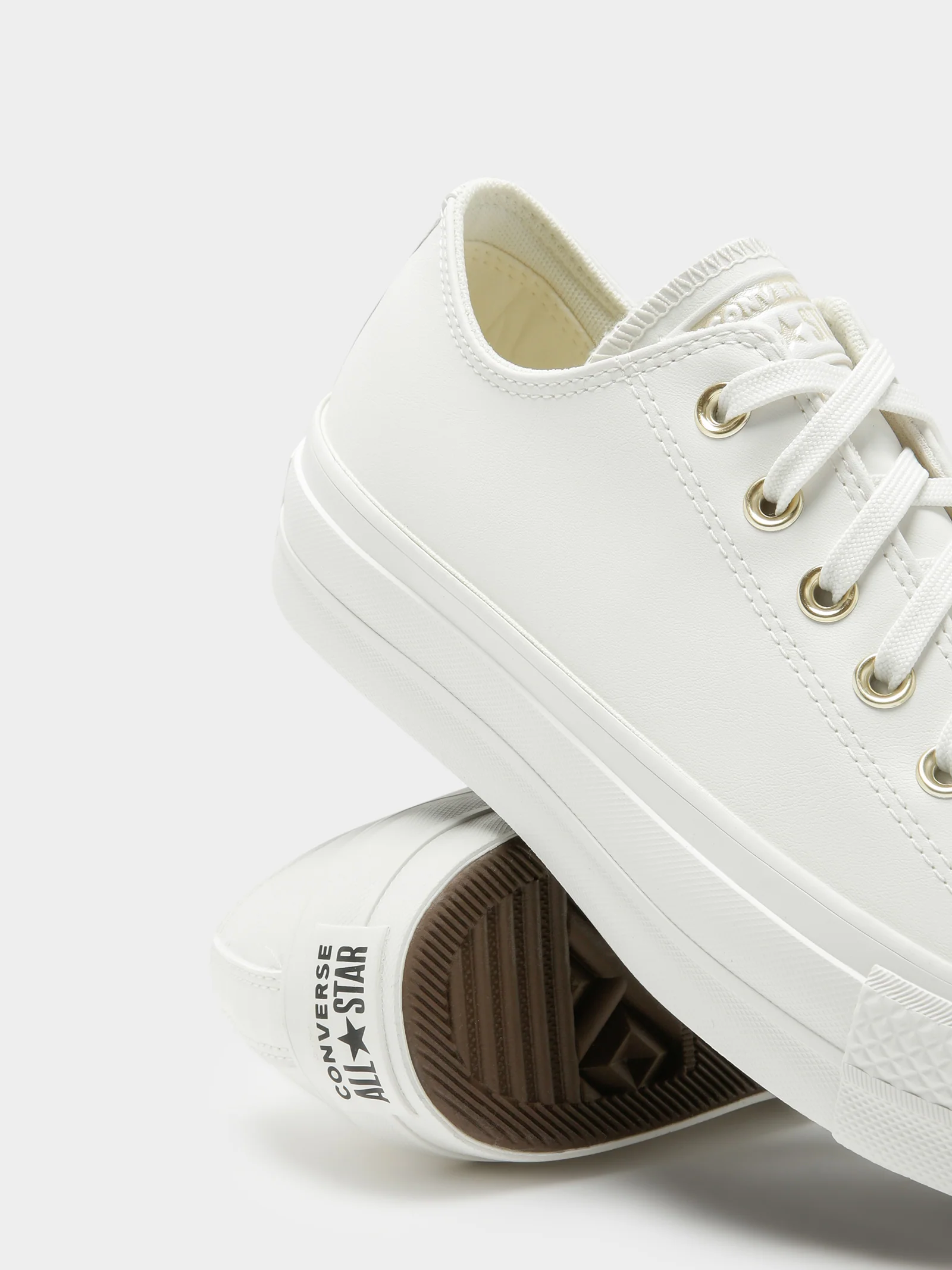 Womens Synthetic Leather Lift Low Top Sneakers - Image 5