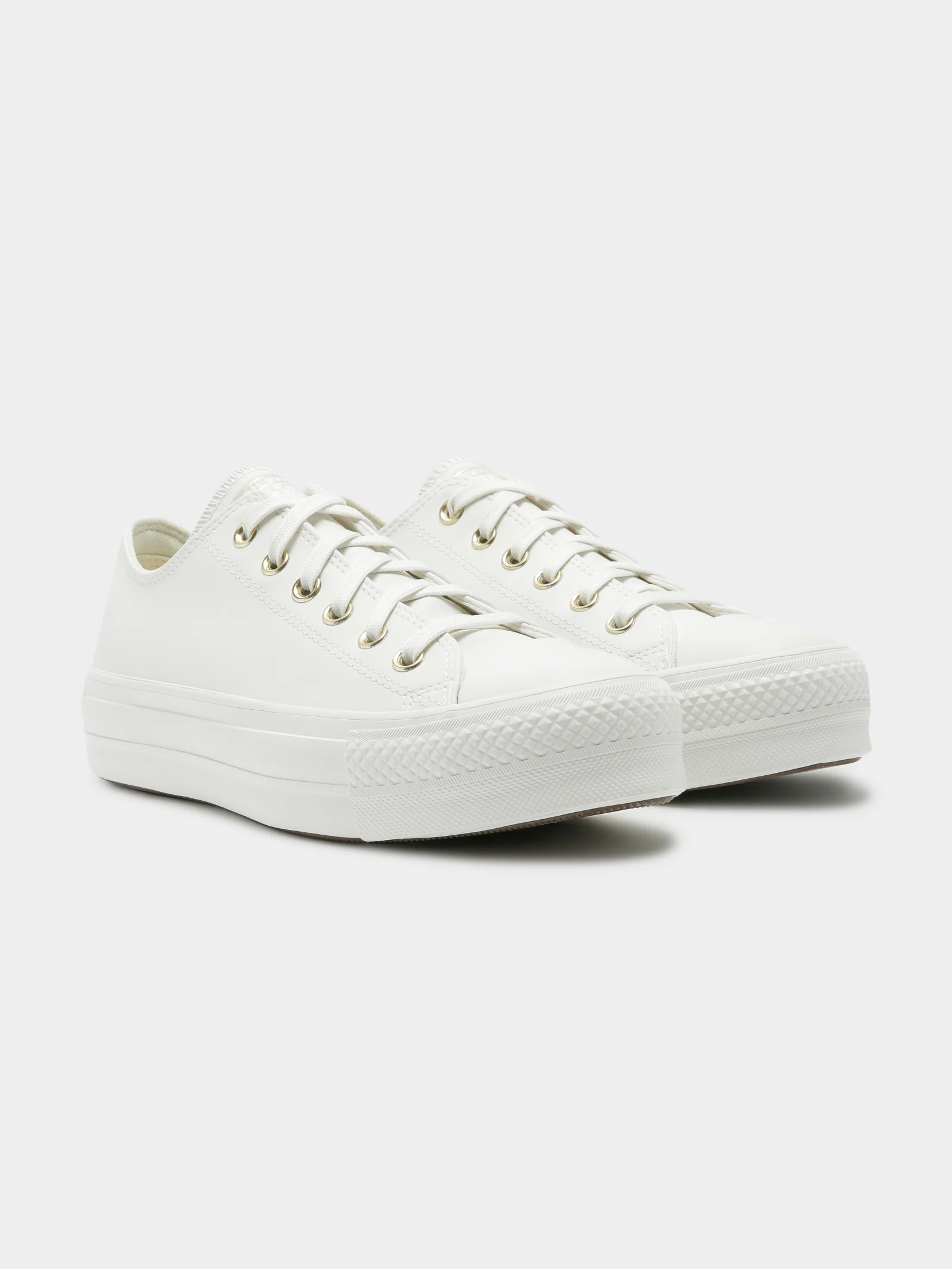 Womens Synthetic Leather Lift Low Top Sneakers - Image 6