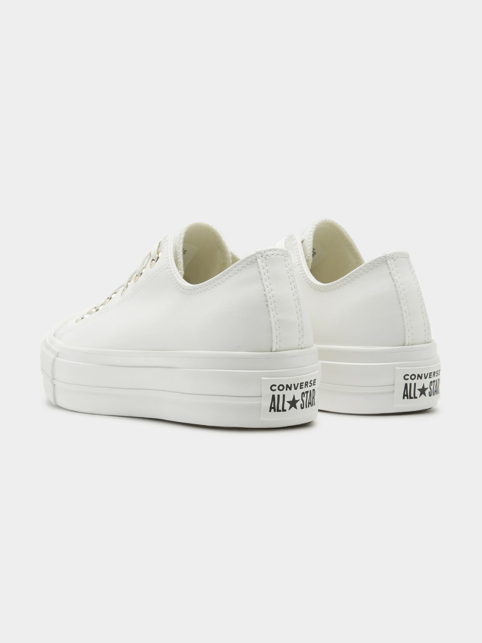 Womens Synthetic Leather Lift Low Top Sneakers - Image 7