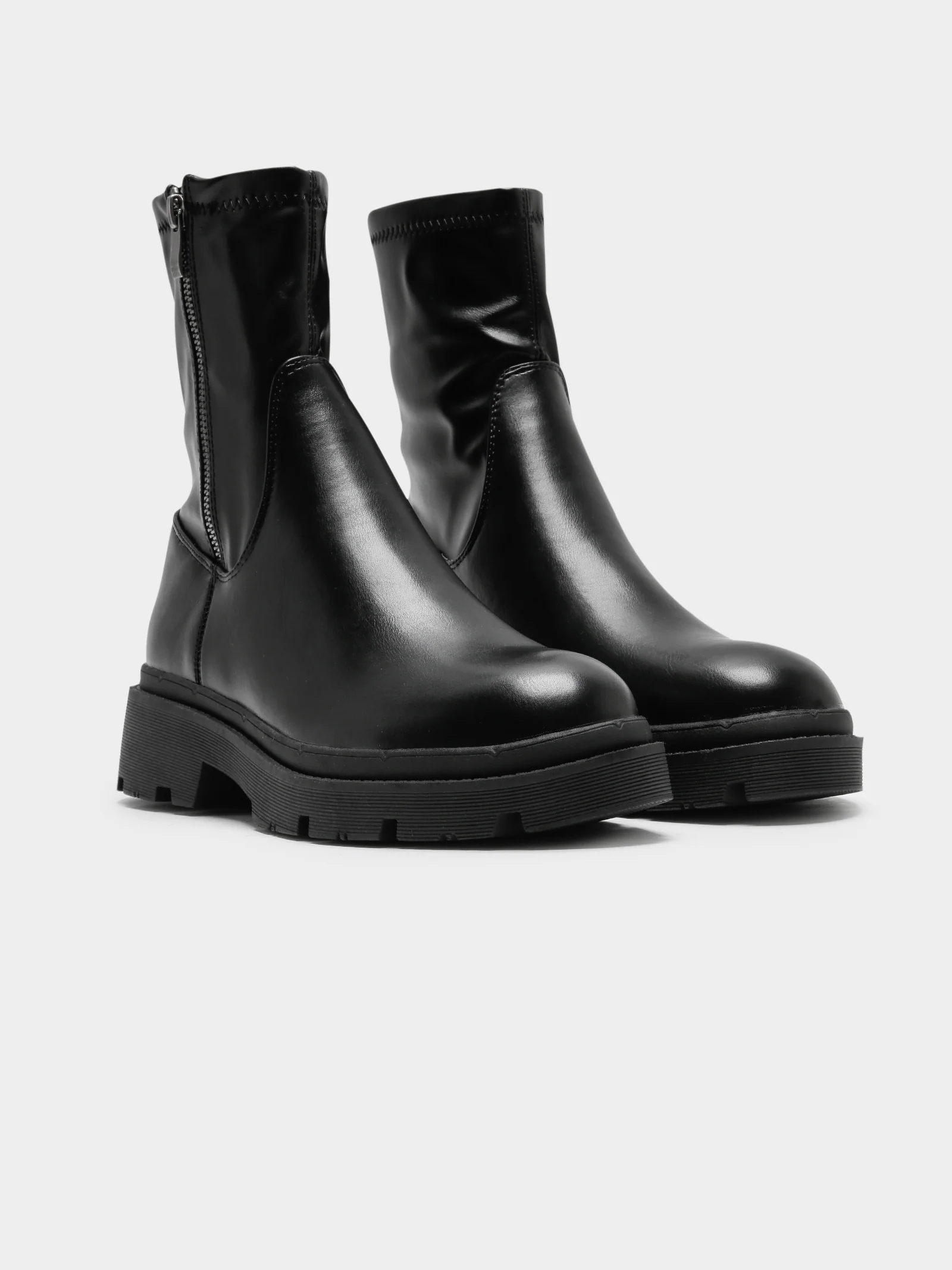 Womens Terry Stretch Sock-Boots - Image 6