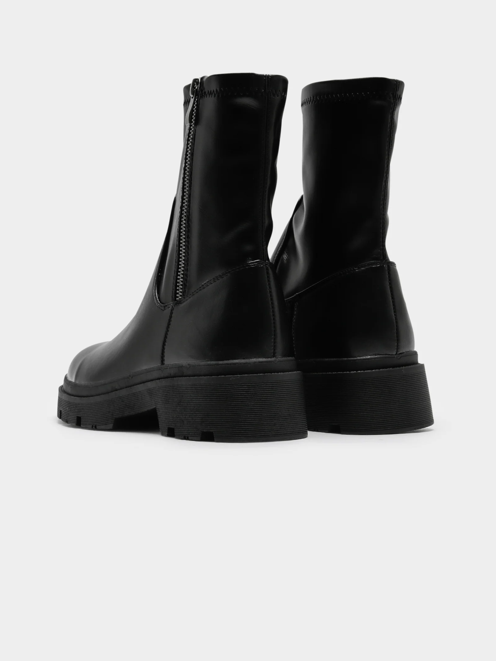 Womens Terry Stretch Sock-Boots - Image 7