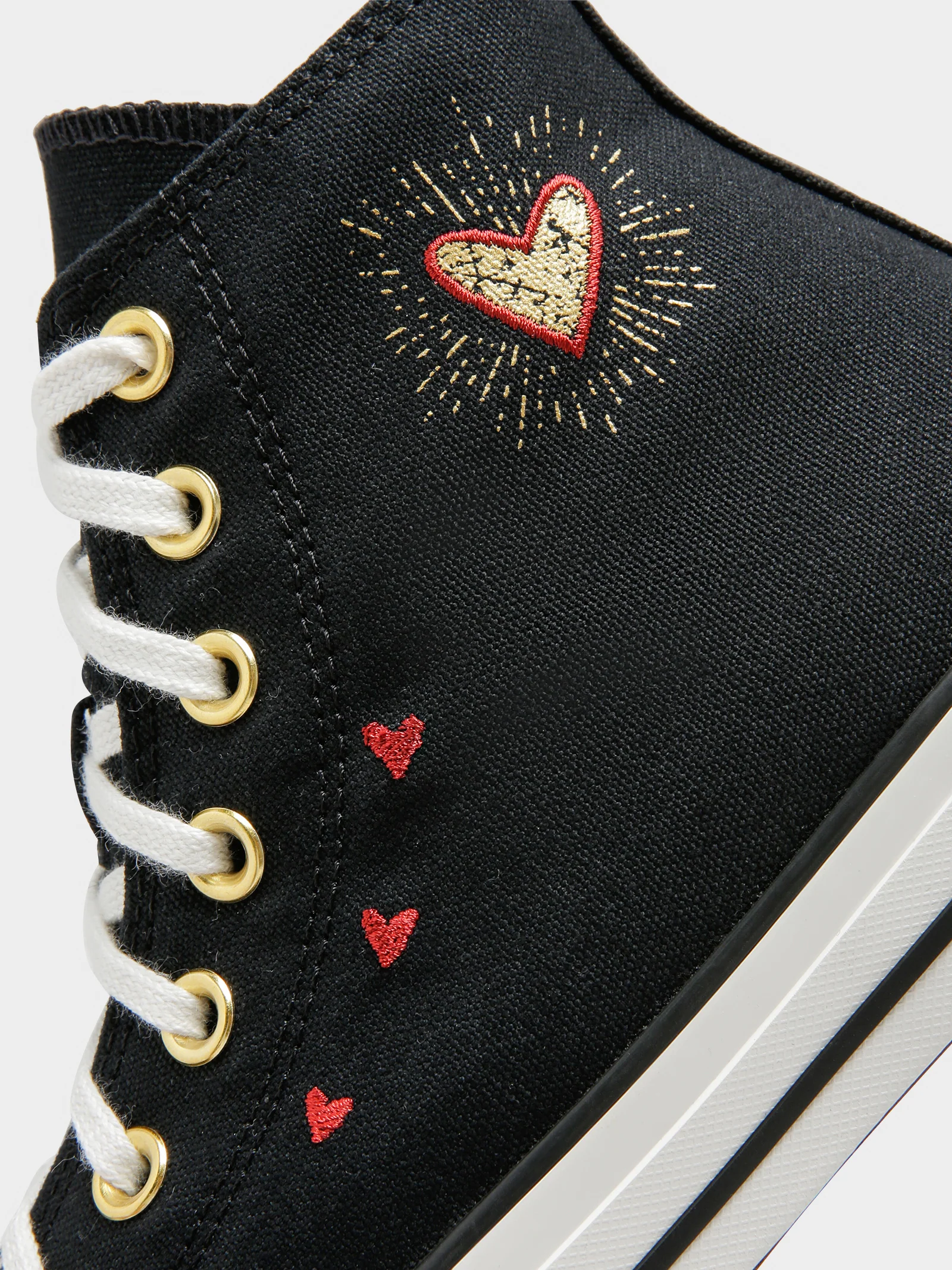 Womens Valentines Day Chuck Taylor All Star High-Top Sneakers - Image 5