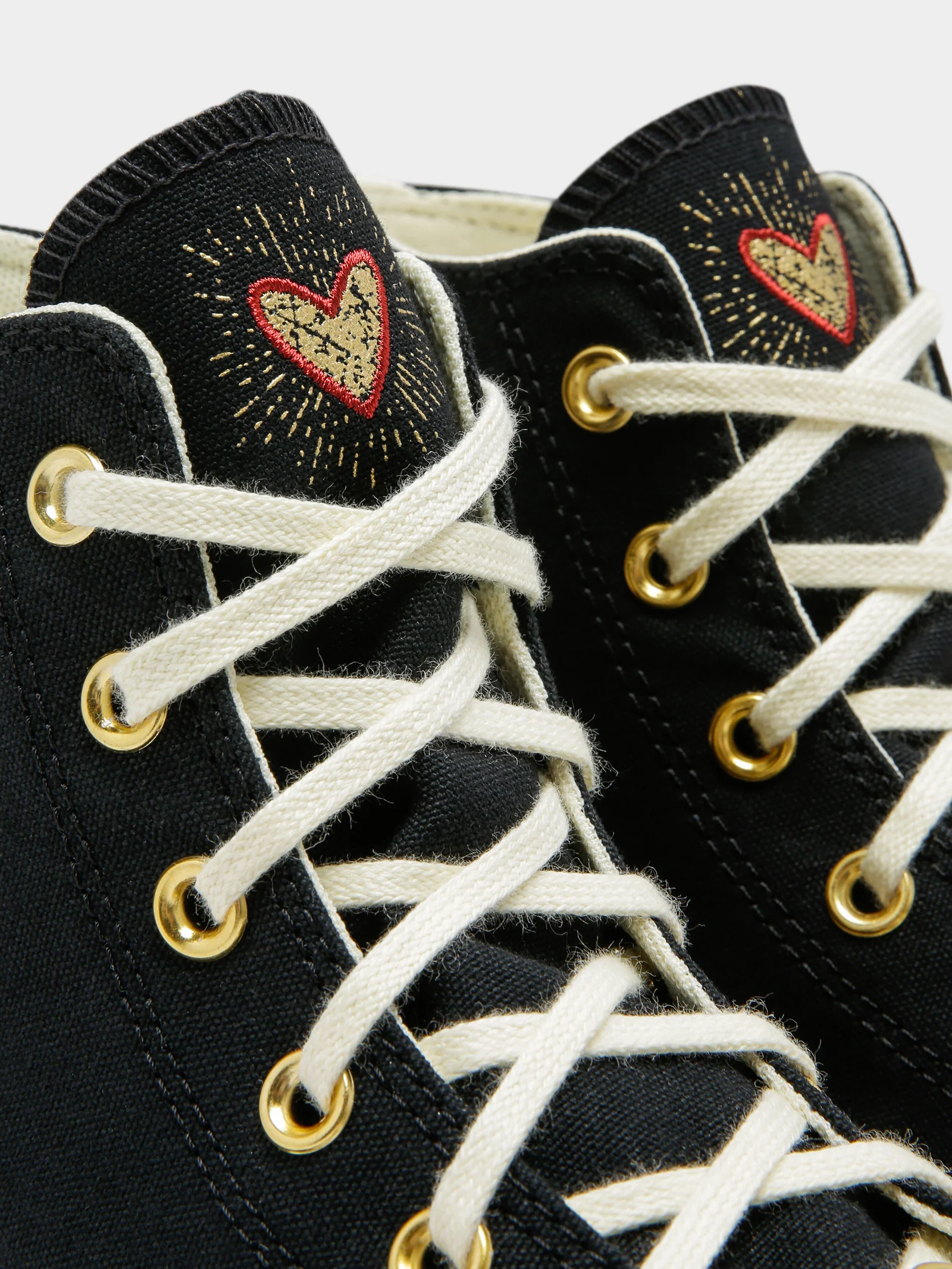 Womens Valentines Day Chuck Taylor All Star Lift High-Top Platform Sneakers - Image 3