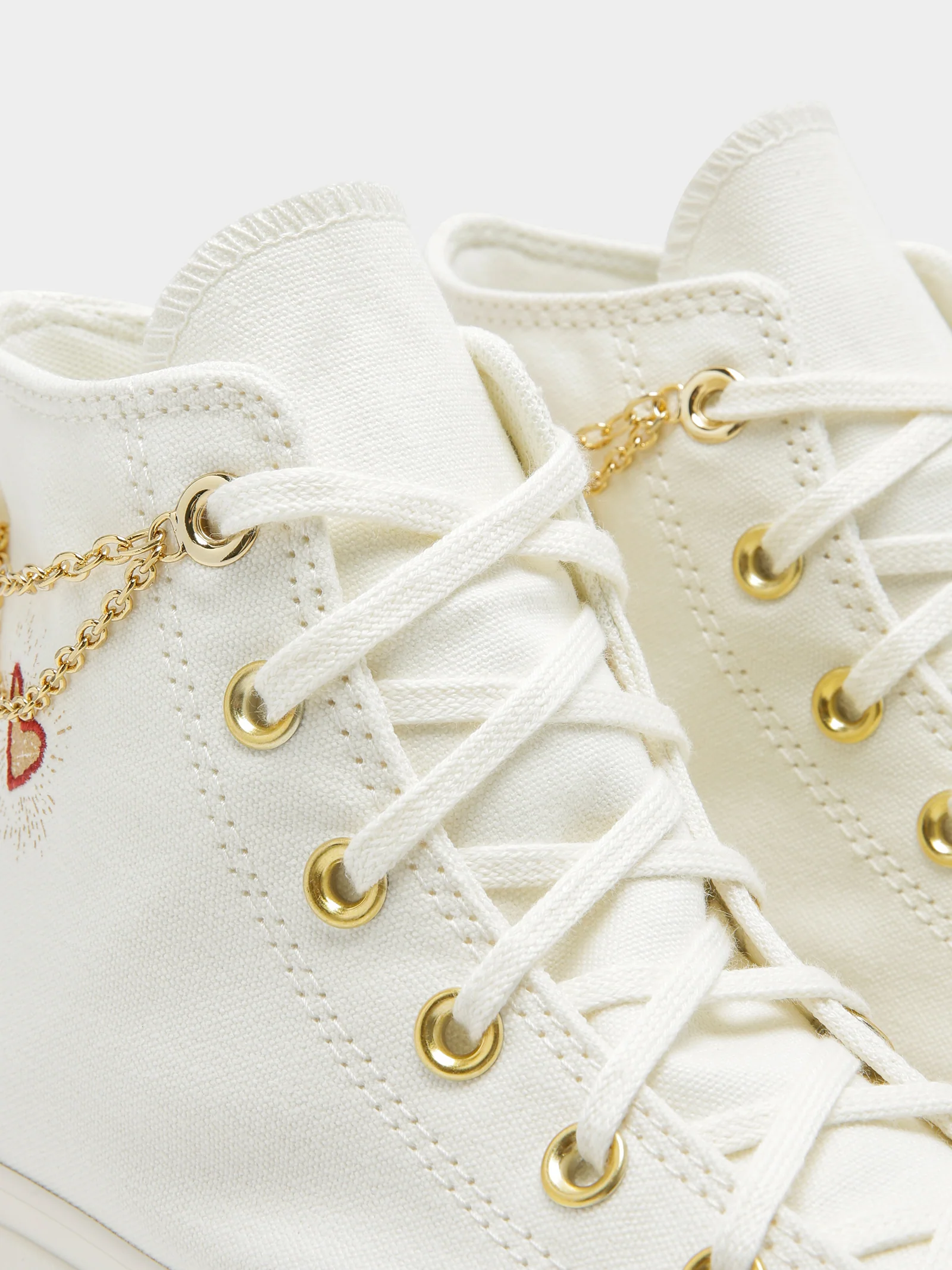 Womens Valentines Day Chuck Taylor All Star Lift High-Top Platform Sneakers - Image 3