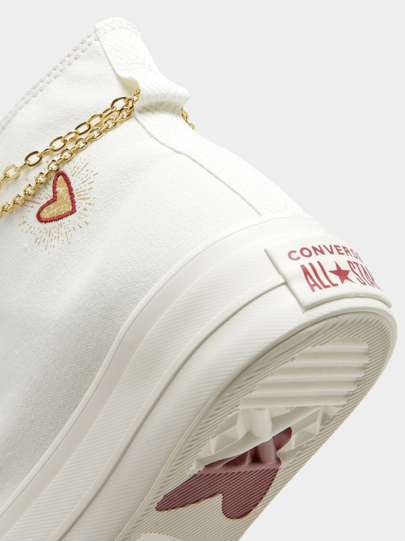 Womens Valentines Day Chuck Taylor All Star Lift High-Top Platform Sneakers - Image 7