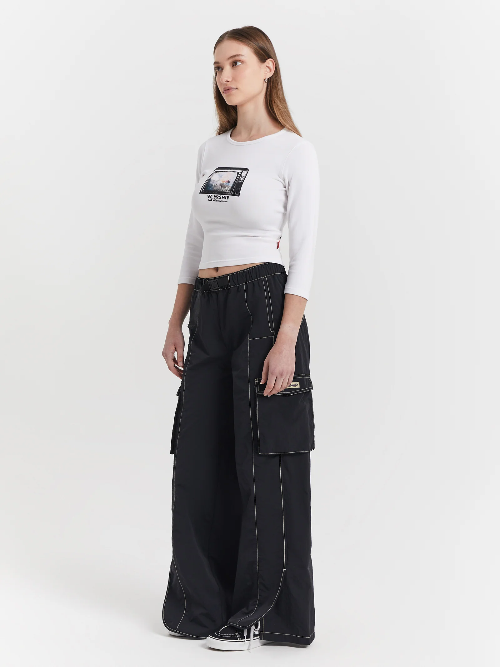 Alienation Nylon Cargo Pants - Image 2